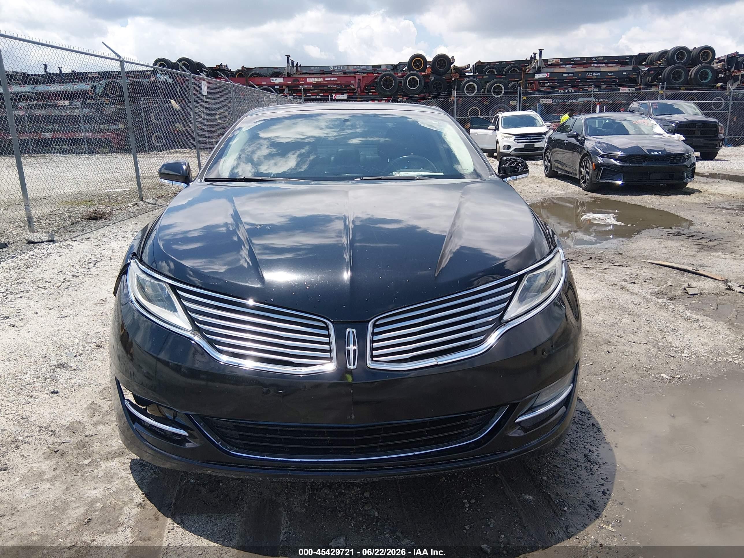 2014 Lincoln Mkz   Black vin: 3LN6L2J94ER830784