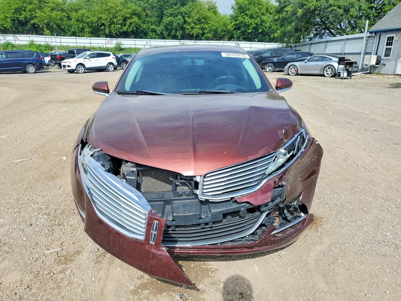 2015 Lincoln Mkz Бордовый vin: 3LN6L2J94FR604388