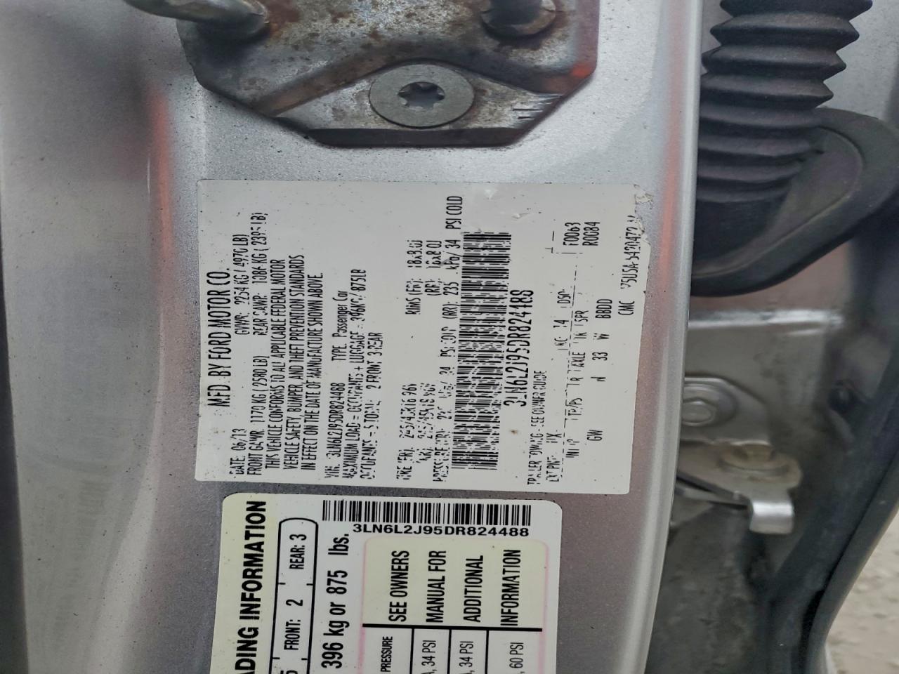 2013 Lincoln Mkz Black vin: 3LN6L2J95DR824488