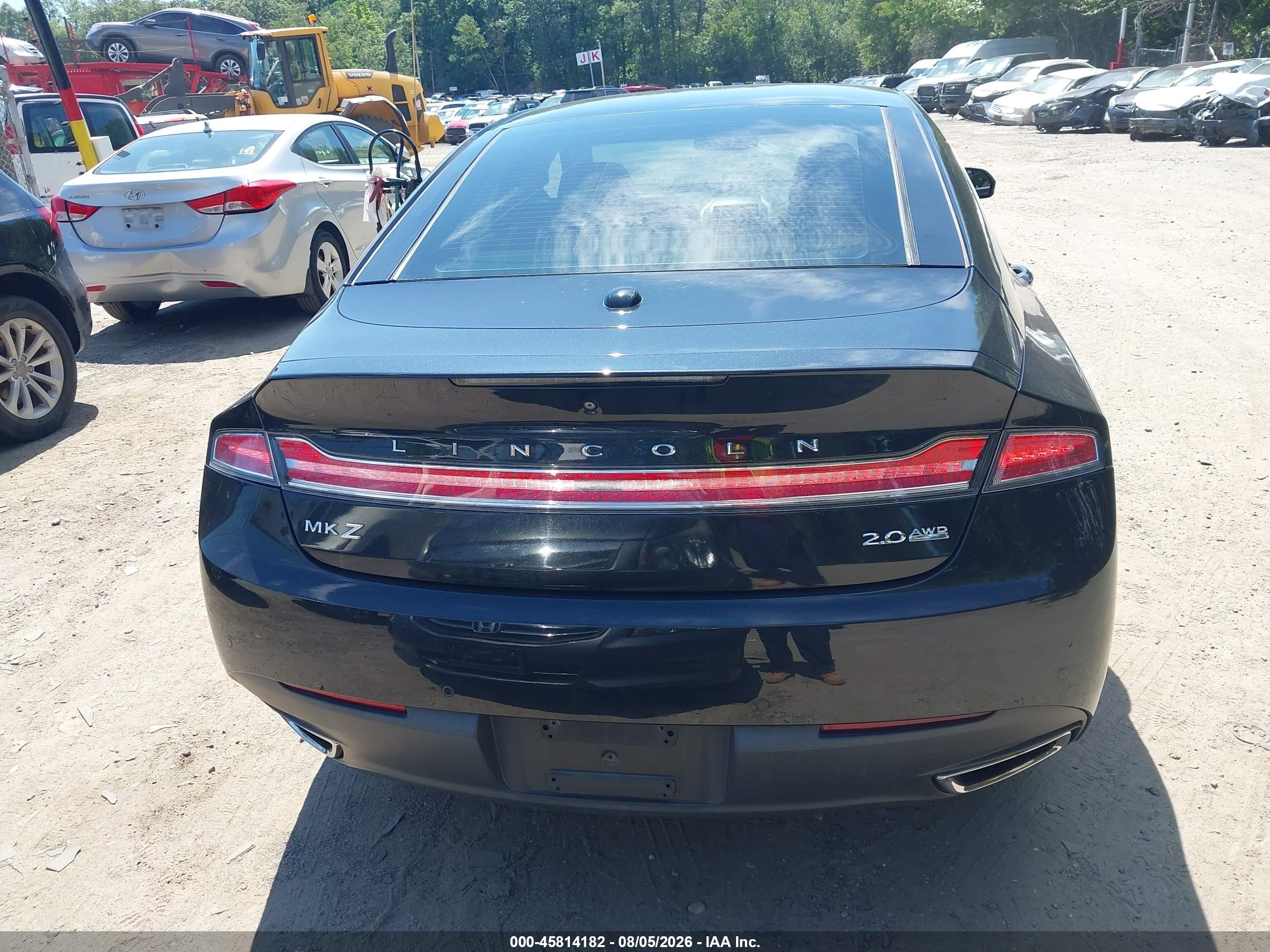 2015 Lincoln Mkz   Черный vin: 3LN6L2J95FR625248