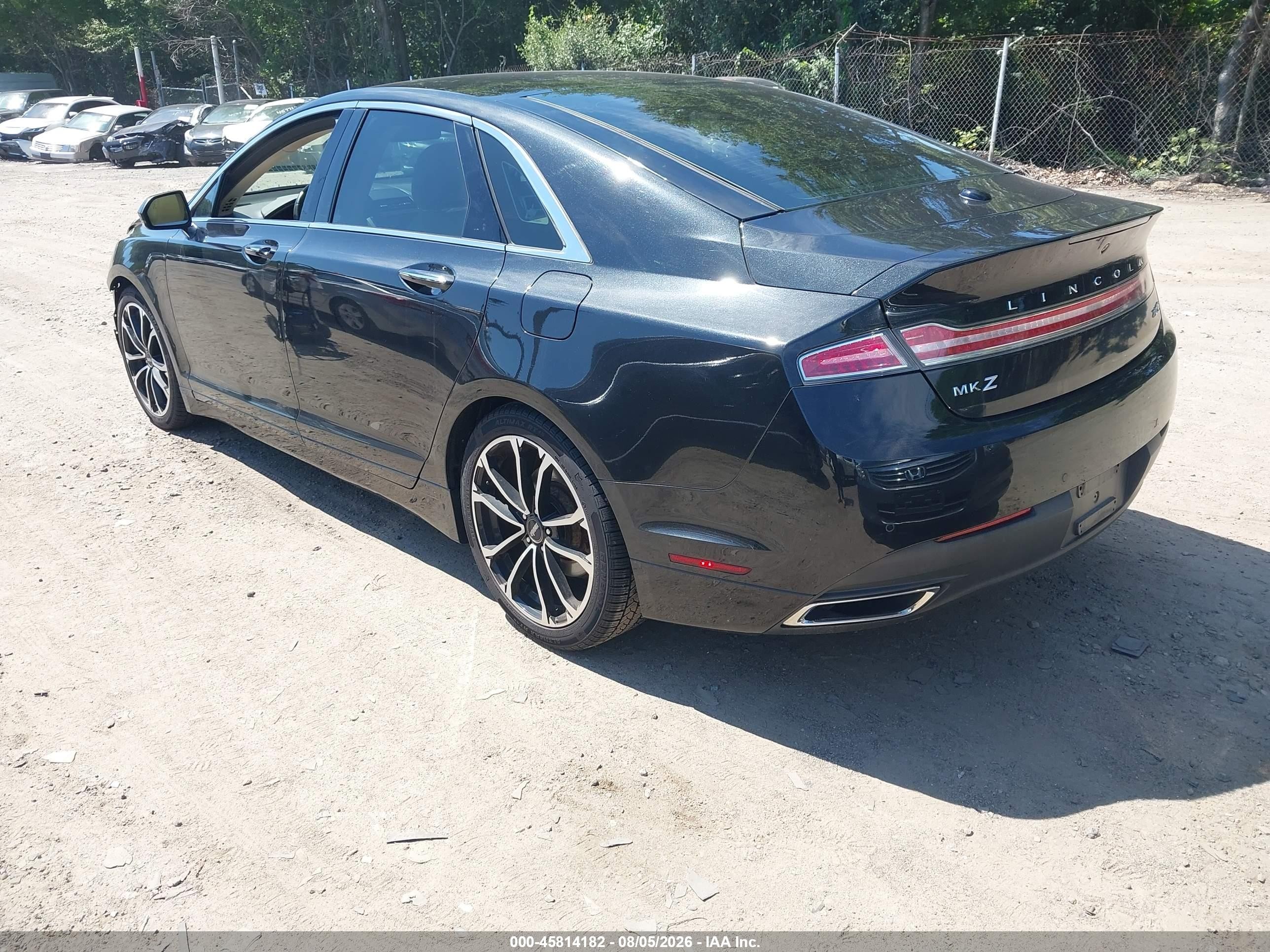 2015 Lincoln Mkz   Черный vin: 3LN6L2J95FR625248