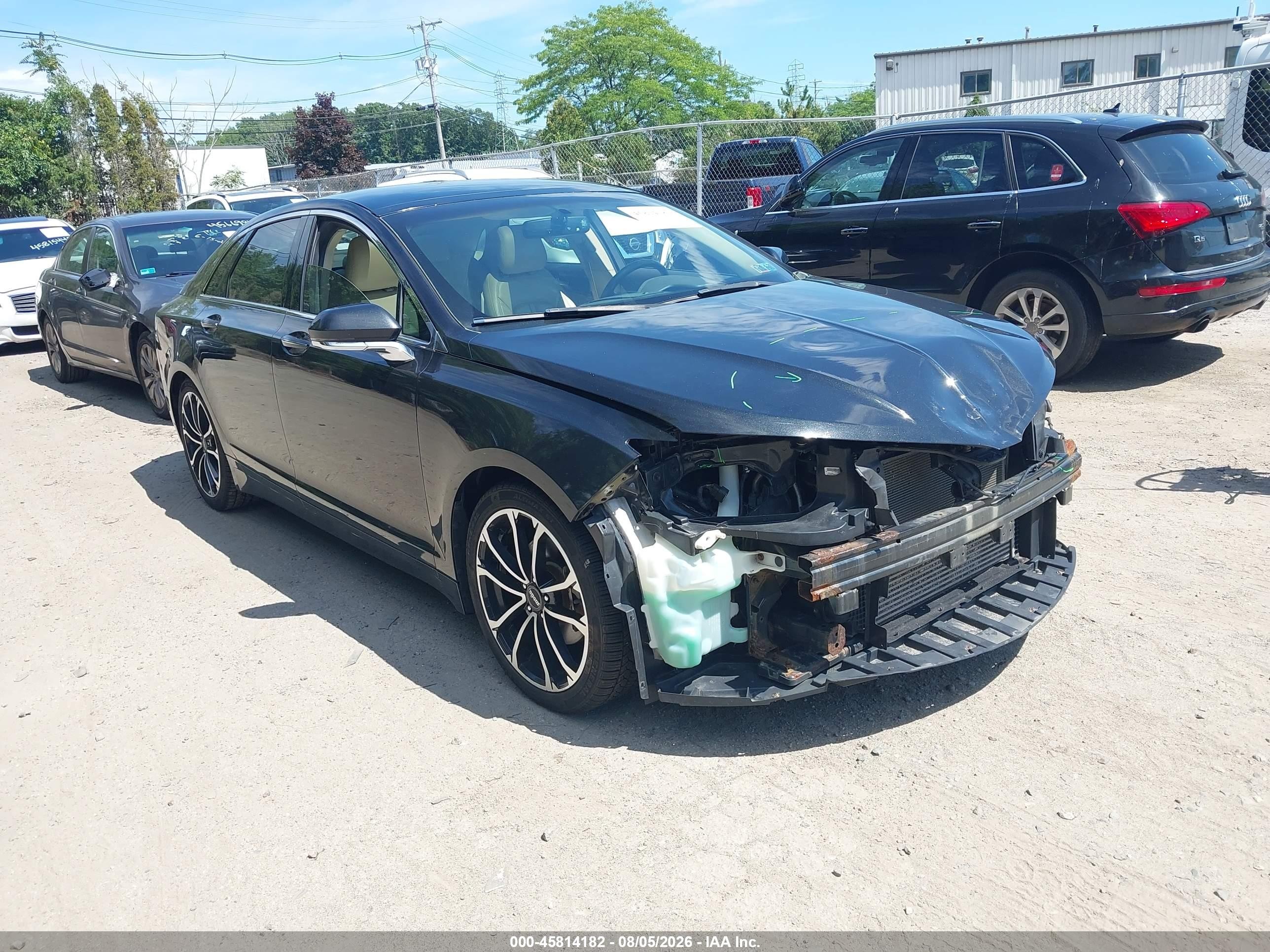 2015 Lincoln Mkz   Черный vin: 3LN6L2J95FR625248