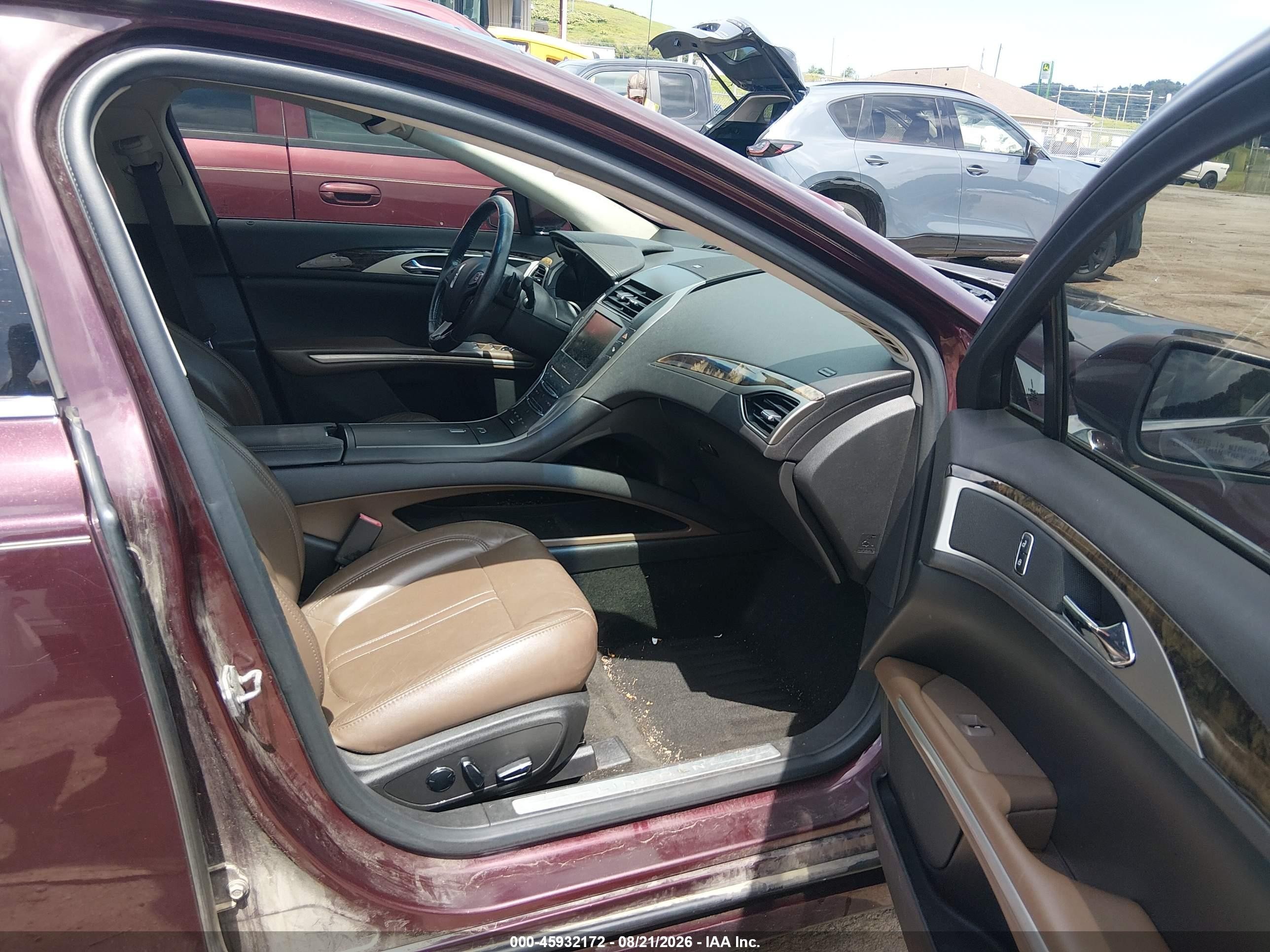 2013 Lincoln Mkz Purple vin: 3LN6L2J96DR805996