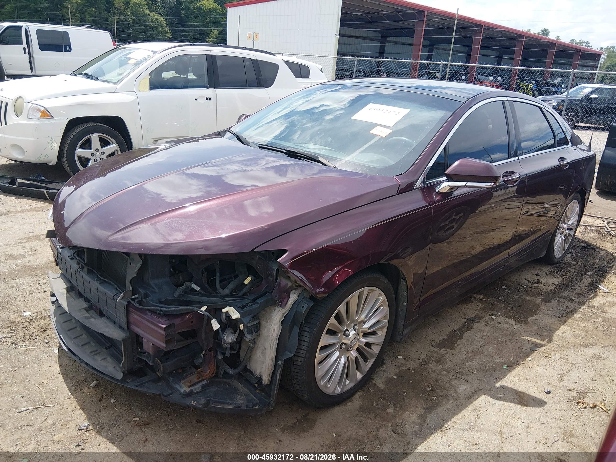 2013 Lincoln Mkz Purple vin: 3LN6L2J96DR805996