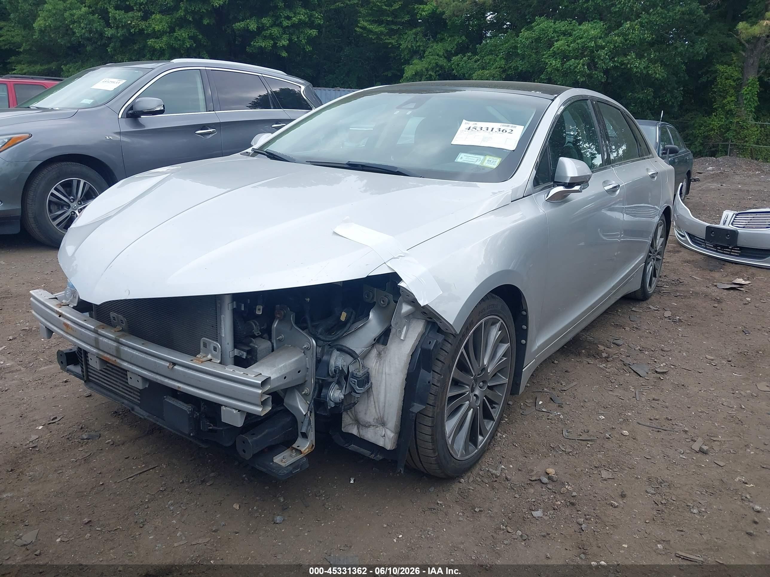 2013 Lincoln Mkz   Silver vin: 3LN6L2J96DR817212