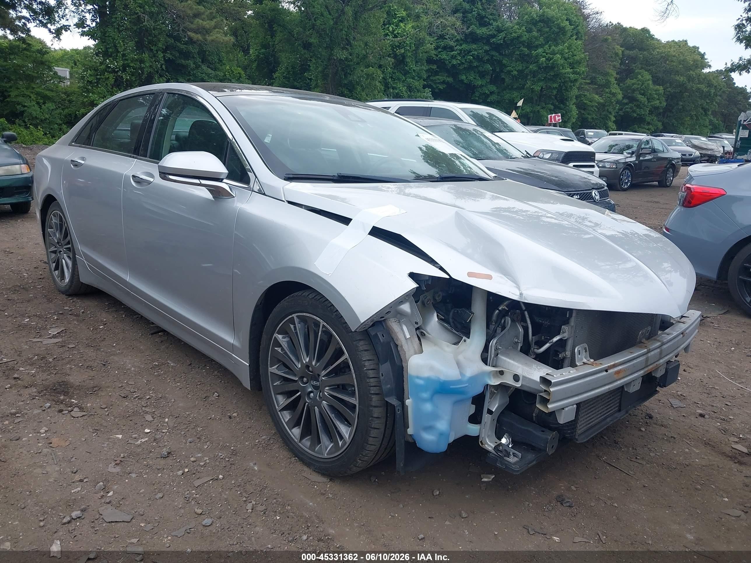 2013 Lincoln Mkz   Silver vin: 3LN6L2J96DR817212