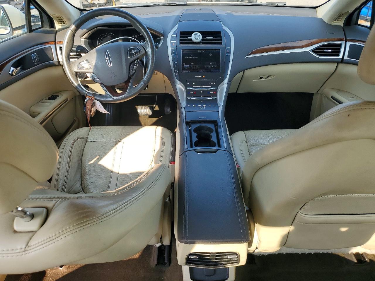 2014 Lincoln Mkz Beige vin: 3LN6L2J96ER821357