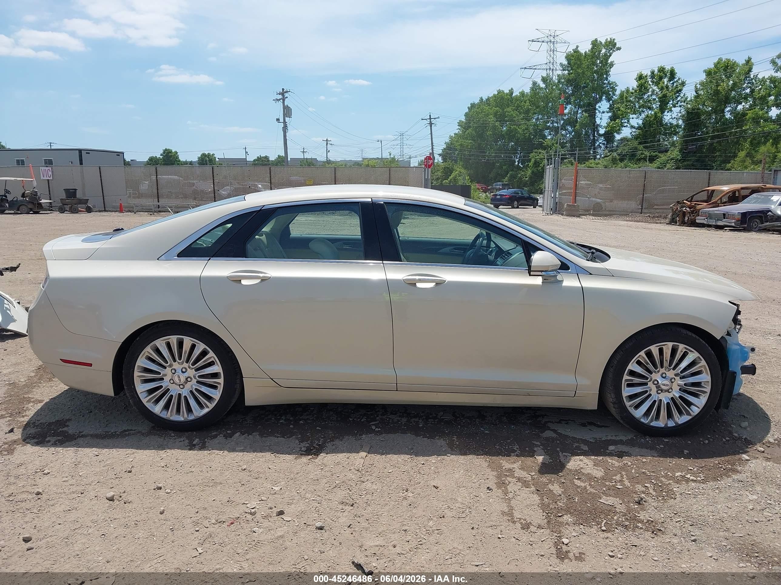 2014 Lincoln Mkz   Tan vin: 3LN6L2J97ER834747