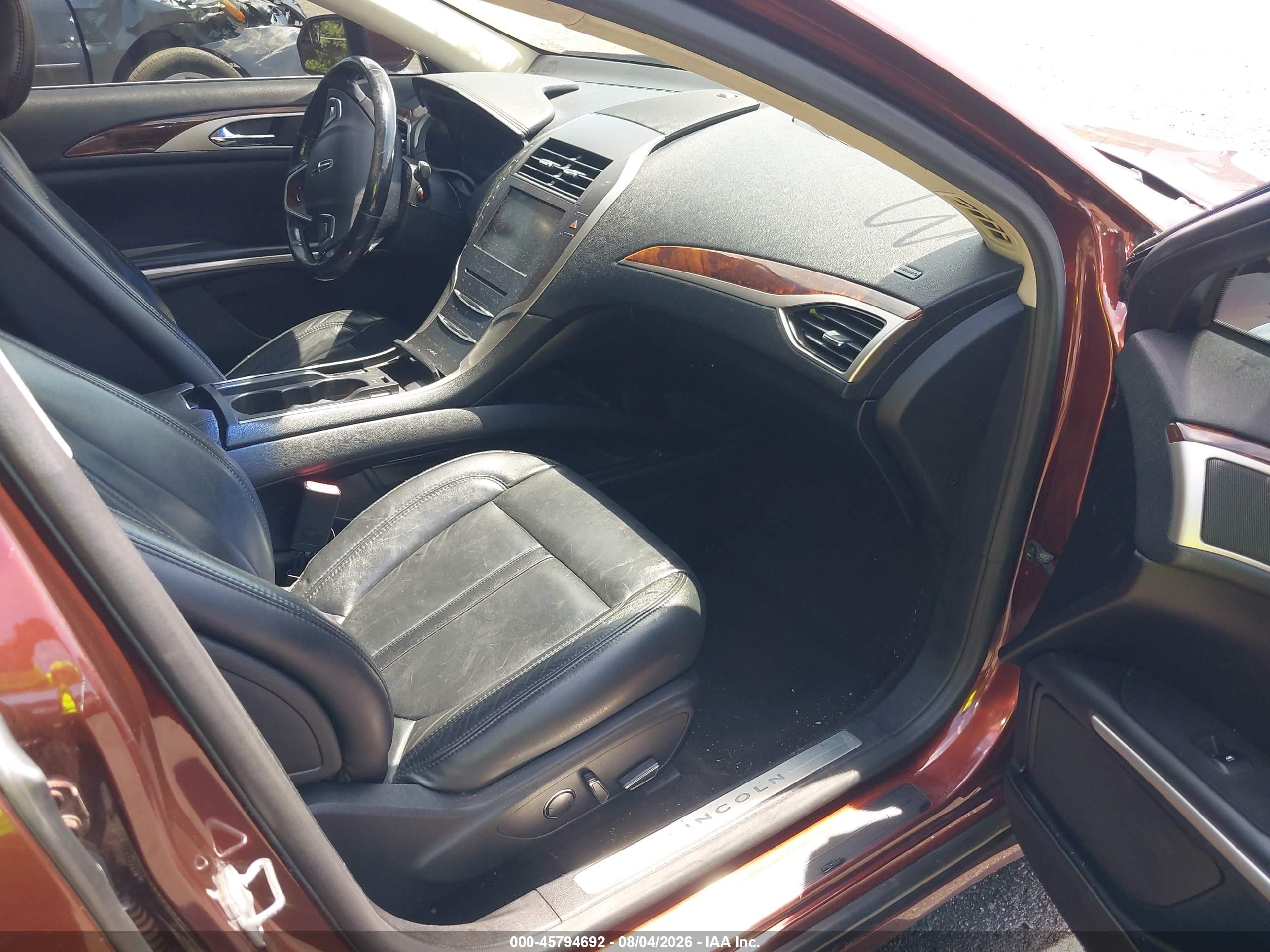 2015 Lincoln Mkz Красный vin: 3LN6L2J97FR611786
