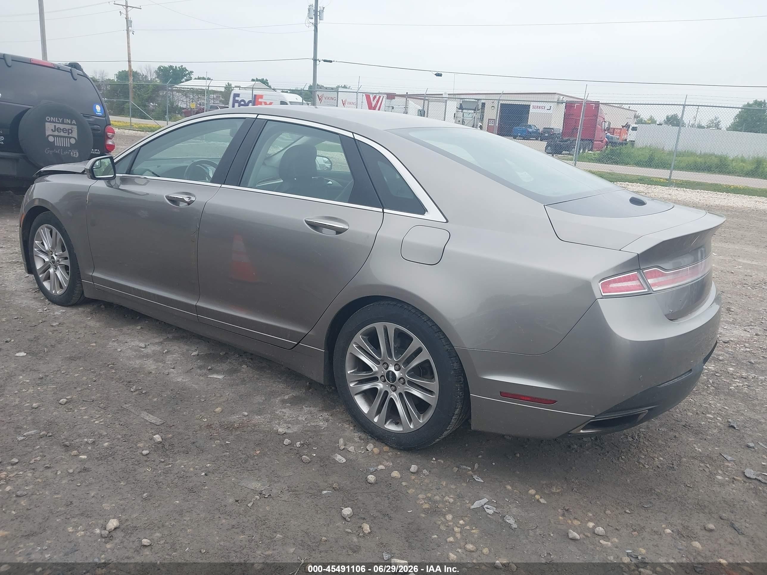 2015 Lincoln Mkz   Gold vin: 3LN6L2J98FR601803