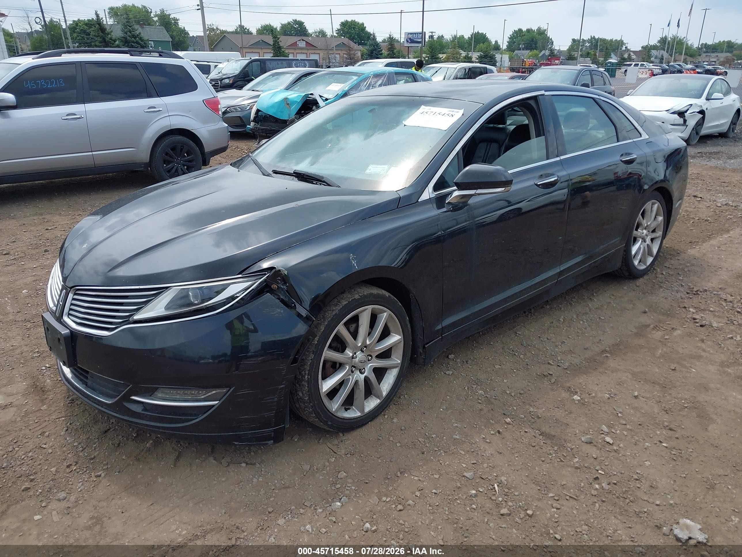 2015 Lincoln Mkz   Black vin: 3LN6L2J98FR613613