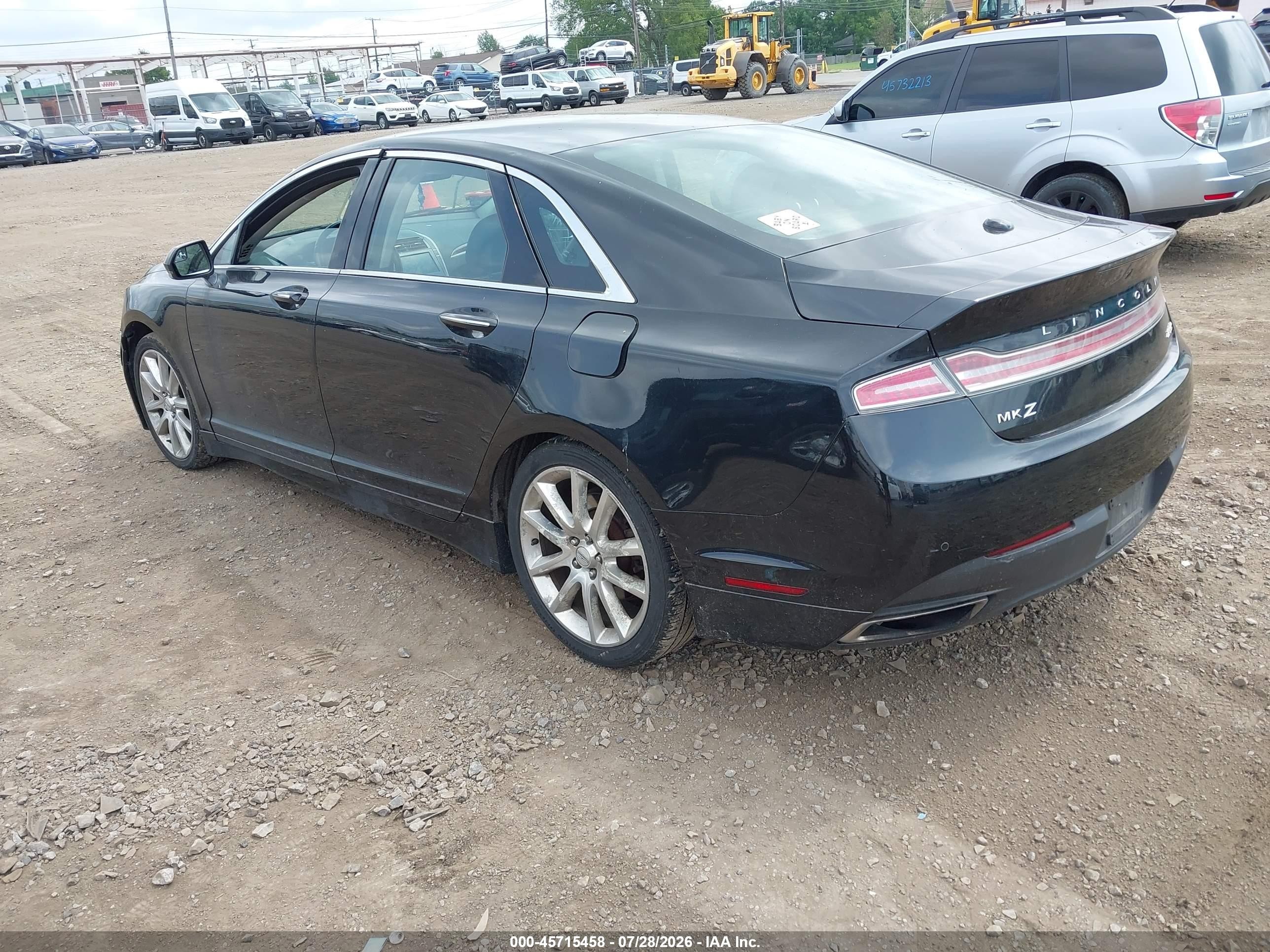 2015 Lincoln Mkz   Black vin: 3LN6L2J98FR613613