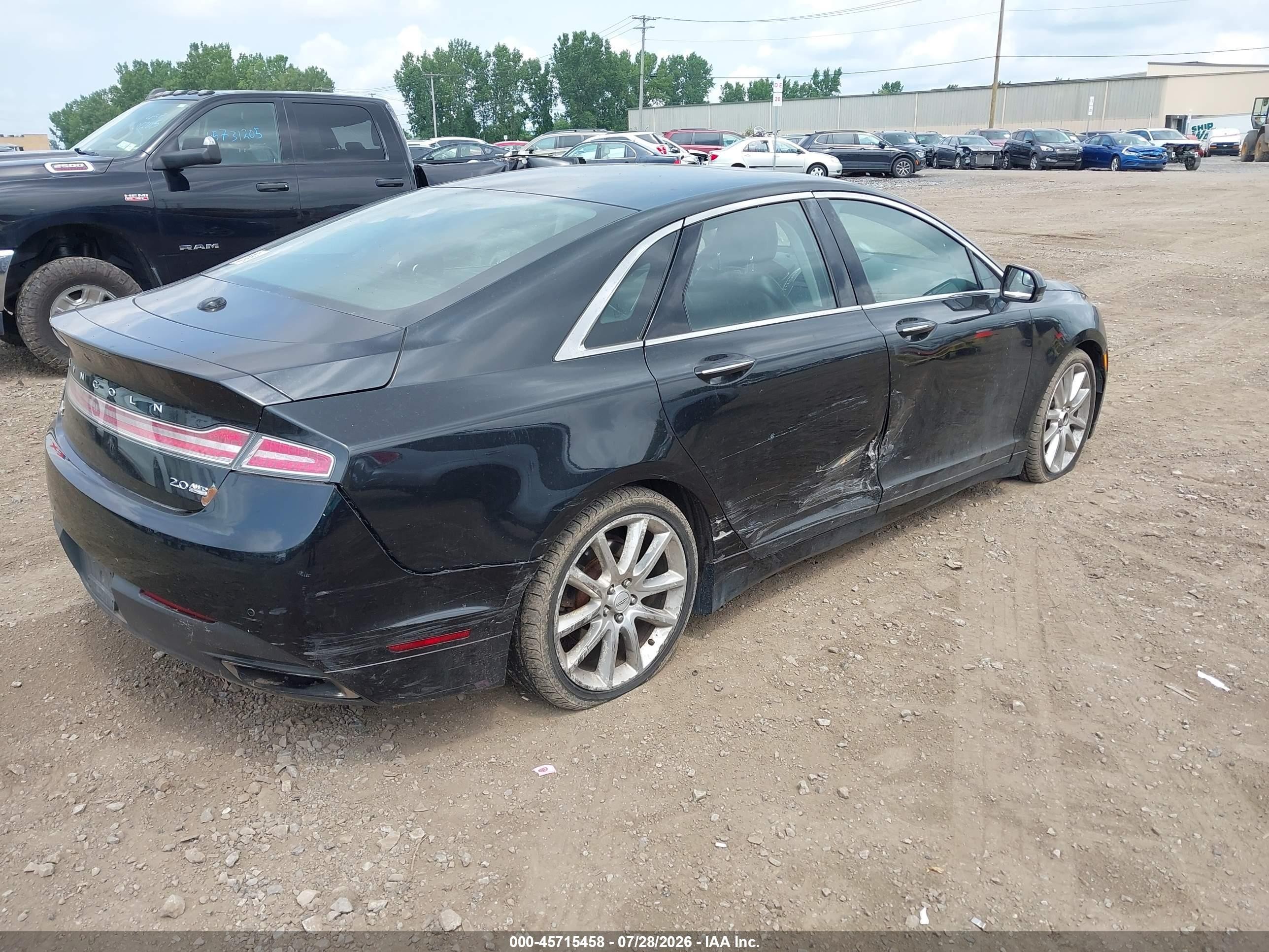 2015 Lincoln Mkz   Black vin: 3LN6L2J98FR613613