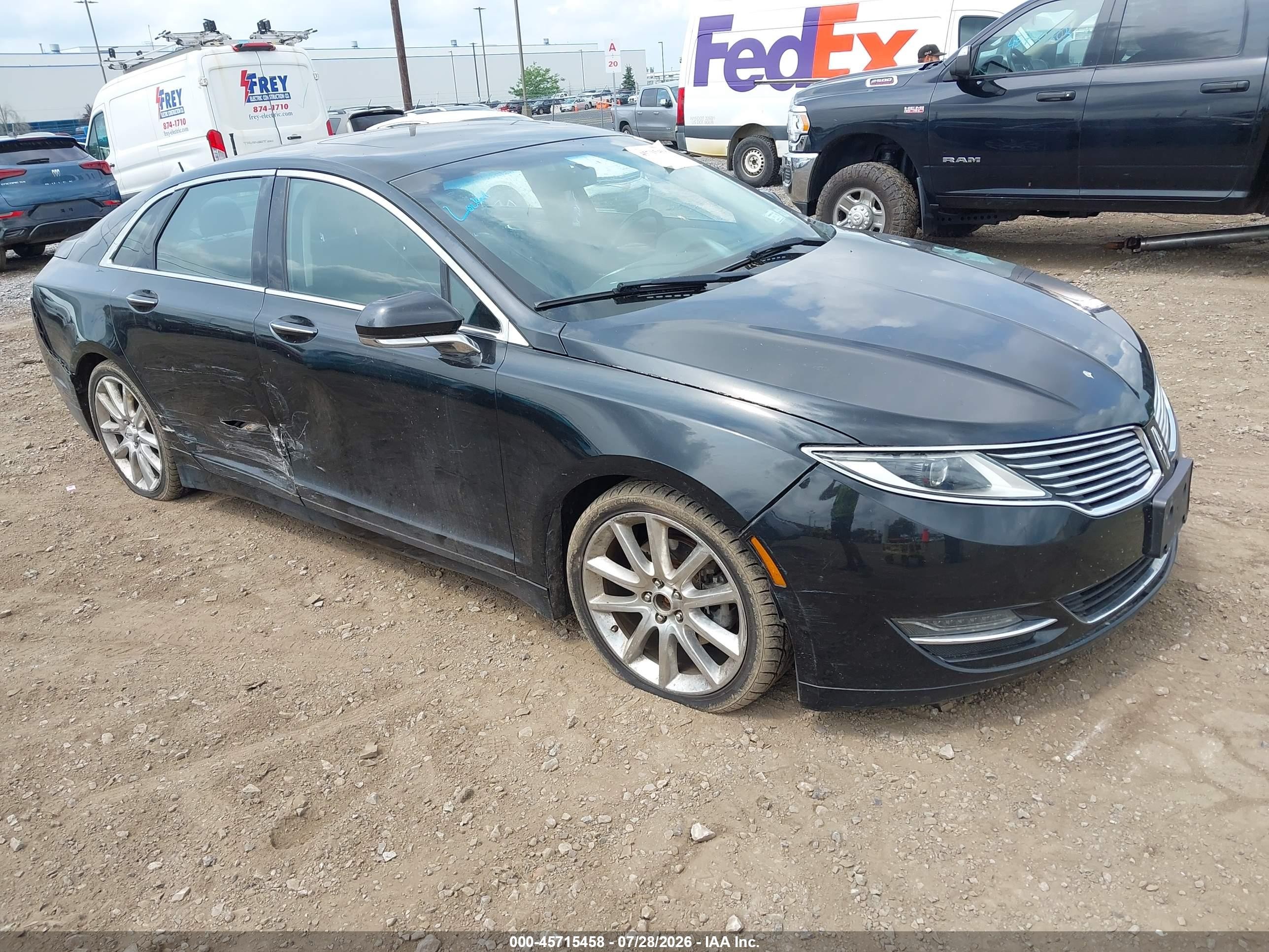 2015 Lincoln Mkz   Black vin: 3LN6L2J98FR613613
