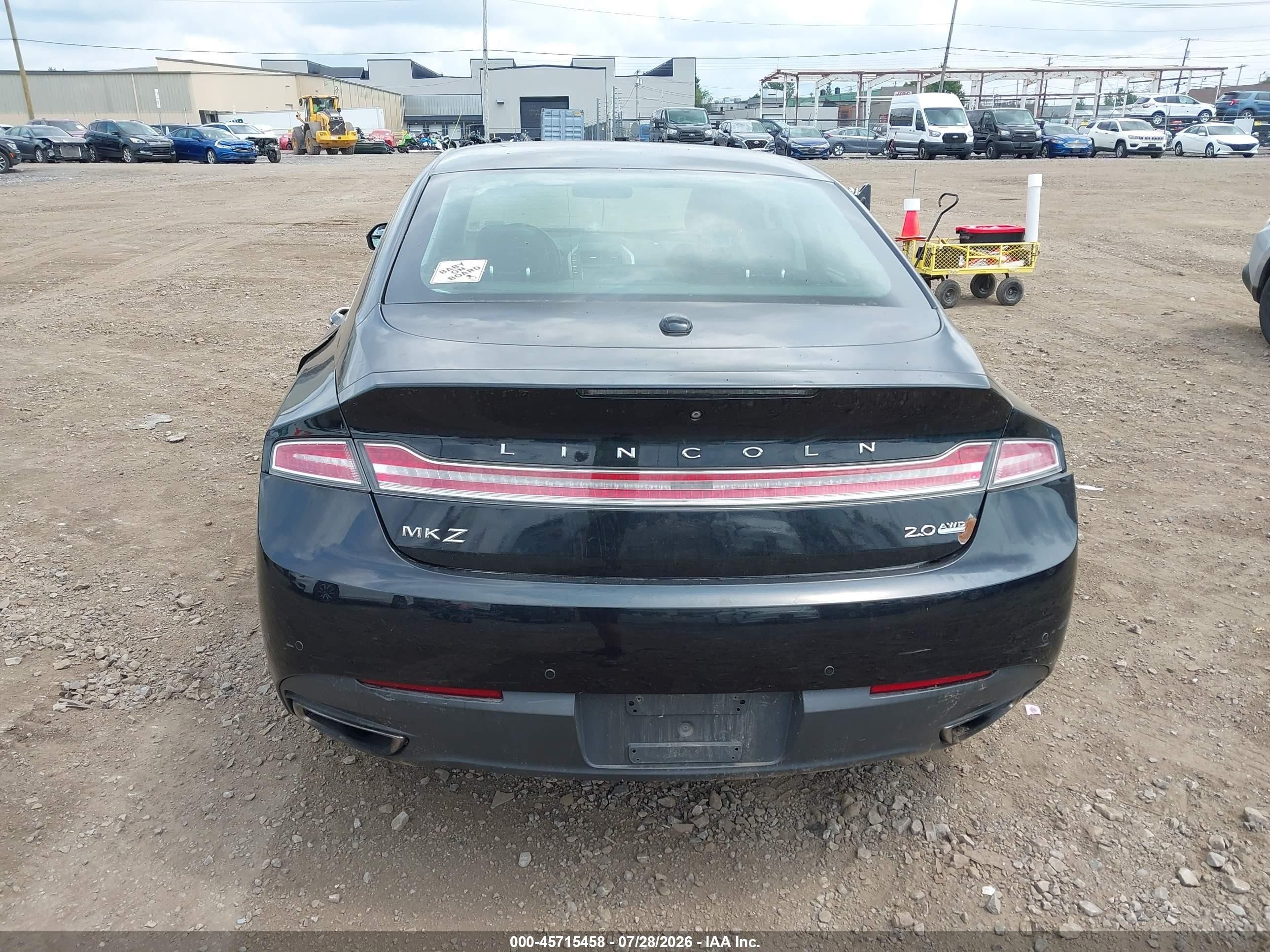 2015 Lincoln Mkz   Black vin: 3LN6L2J98FR613613