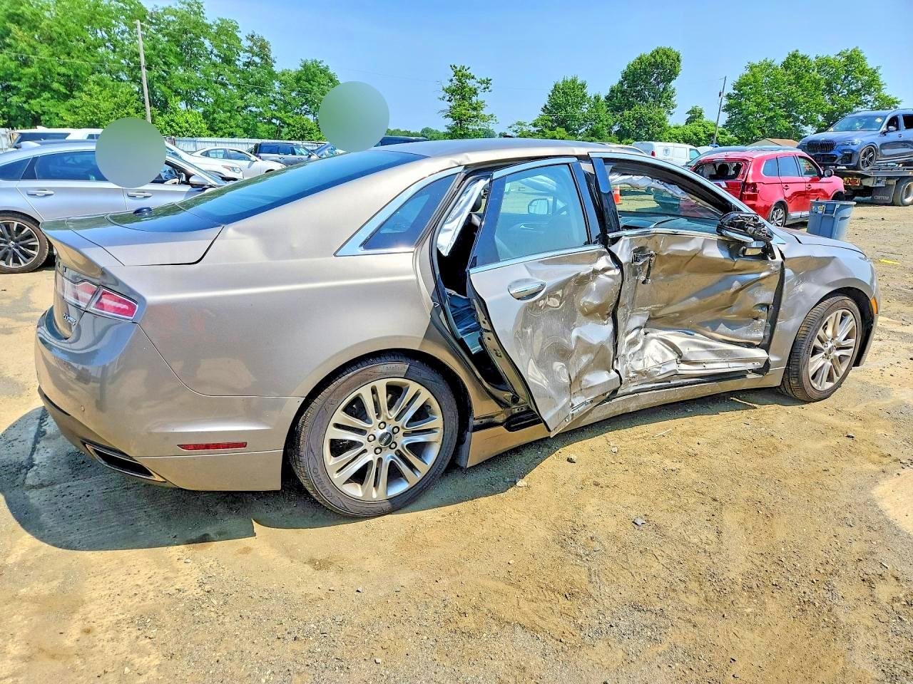 2015 Lincoln Mkz Silver vin: 3LN6L2J98FR620917