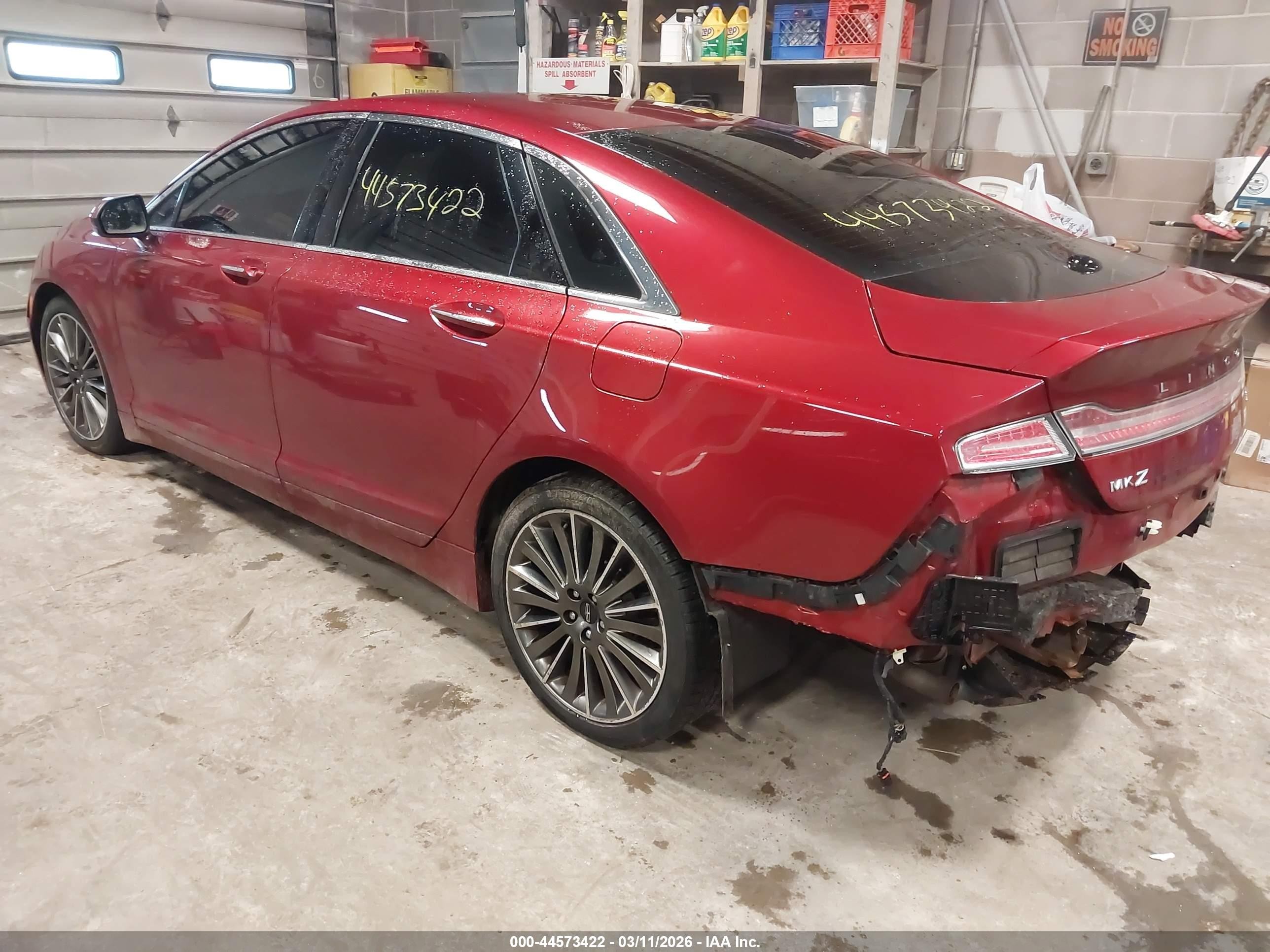 2014 Lincoln Mkz   Red vin: 3LN6L2J99ER817867