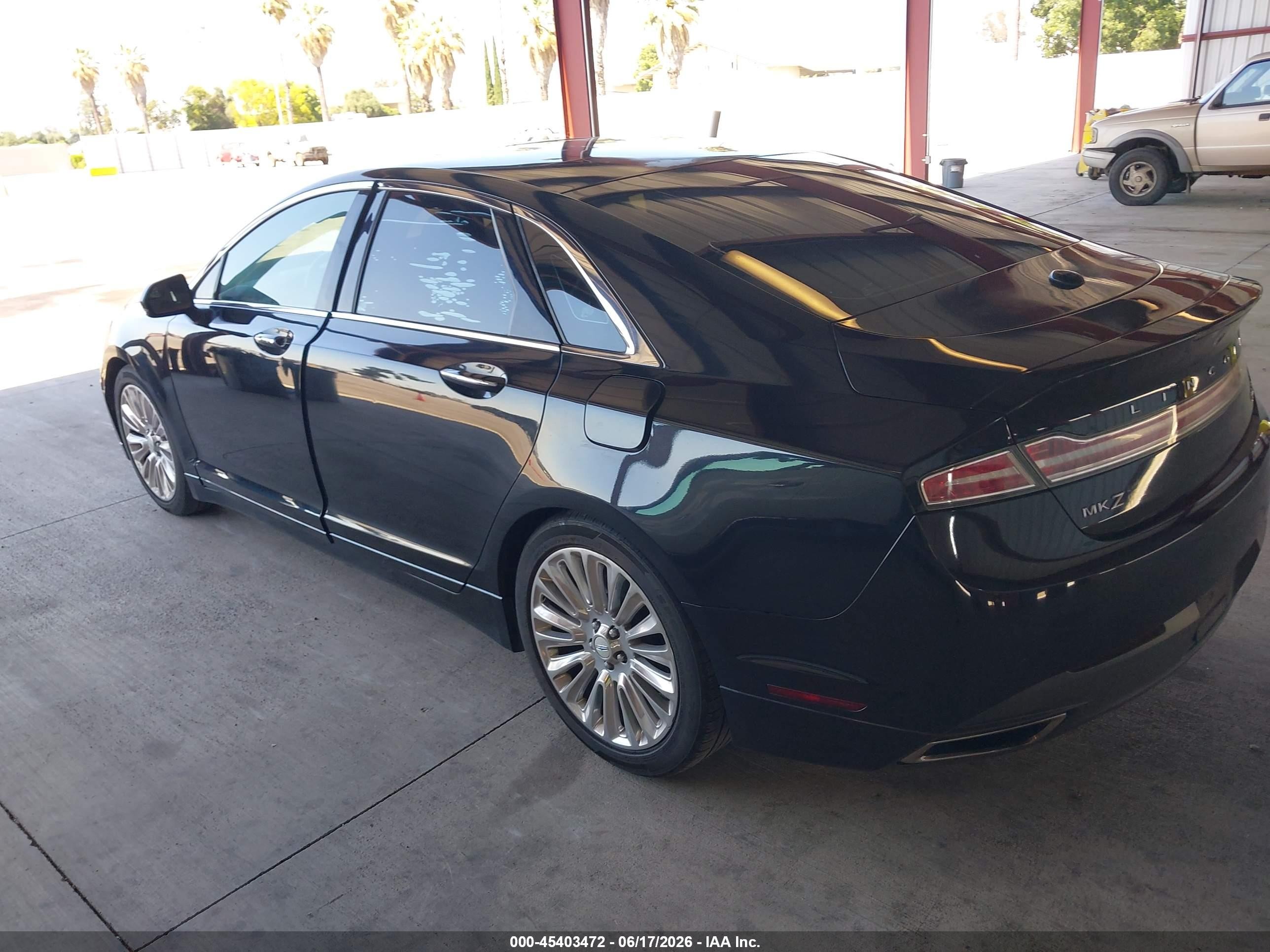 2015 Lincoln Mkz   Black vin: 3LN6L2J99FR613944