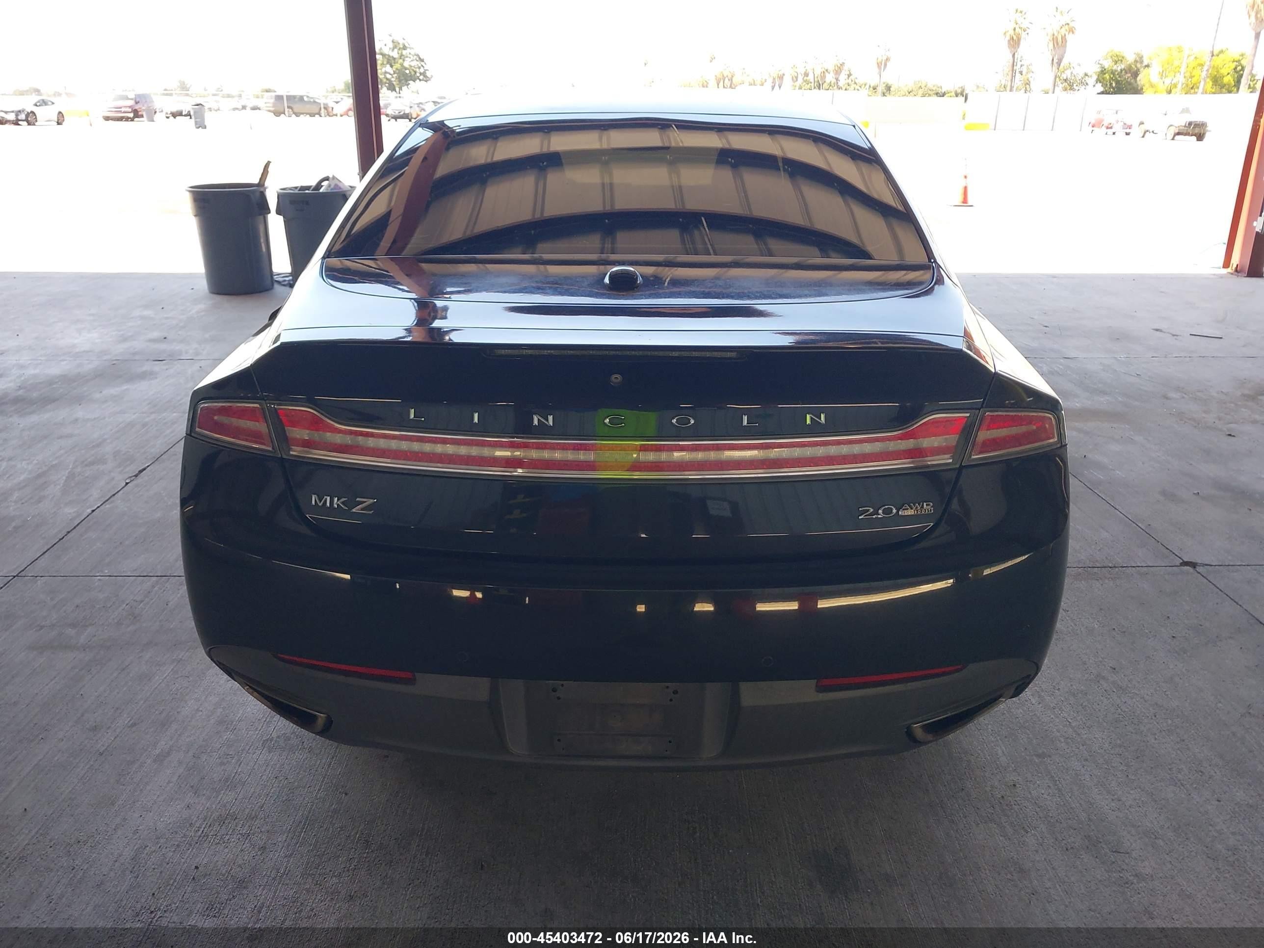 2015 Lincoln Mkz   Black vin: 3LN6L2J99FR613944