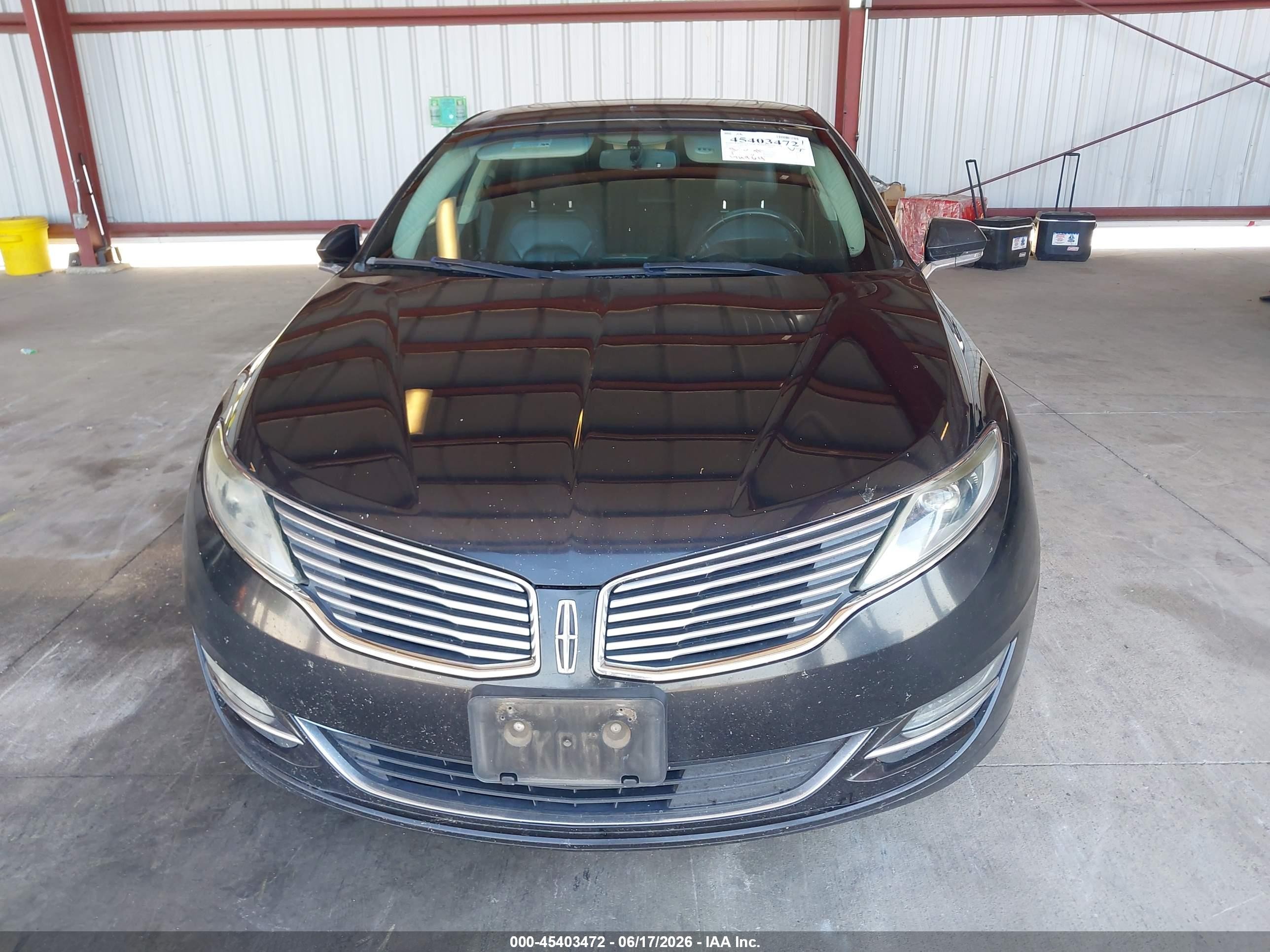 2015 Lincoln Mkz   Black vin: 3LN6L2J99FR613944
