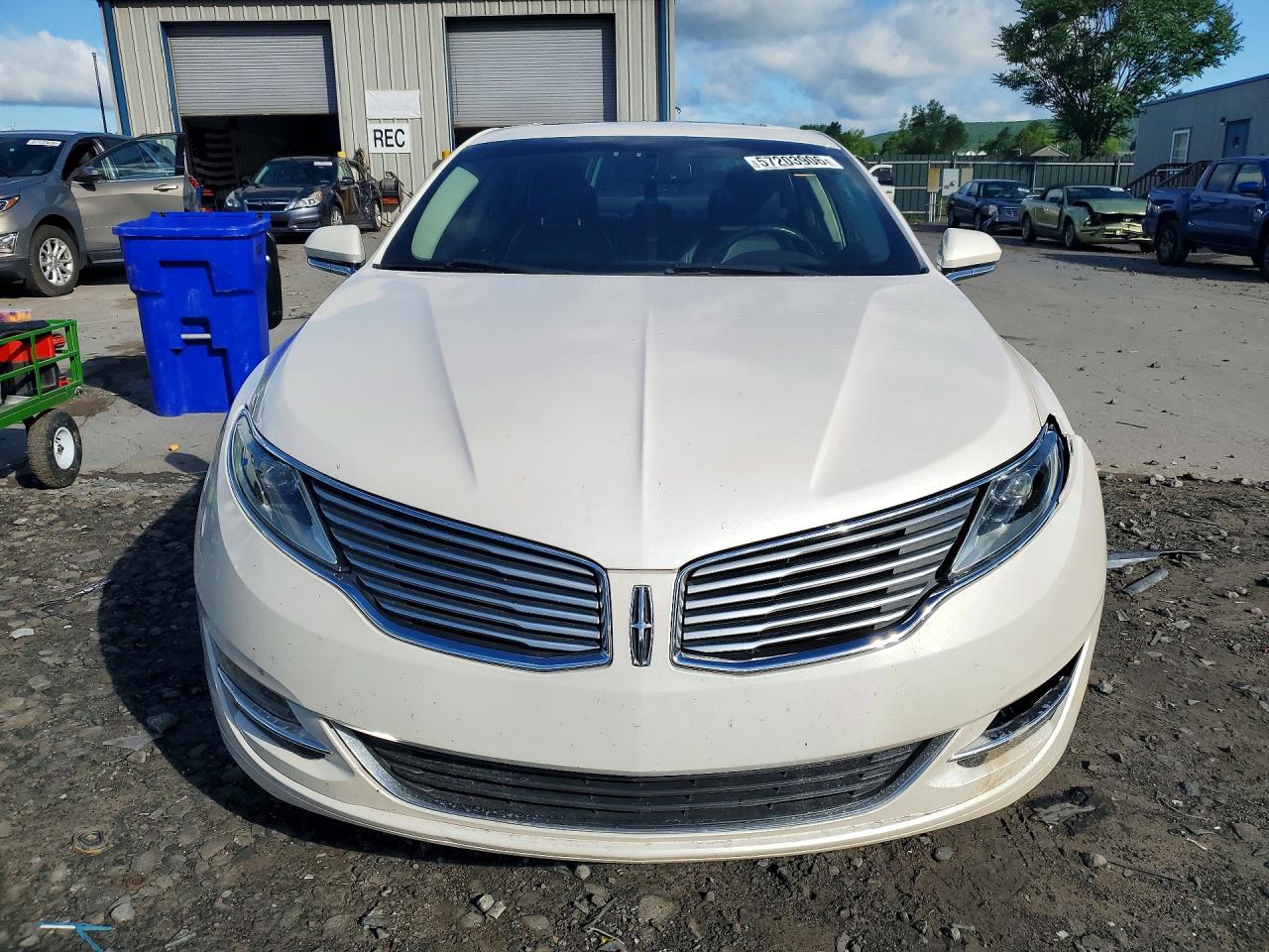 2014 Lincoln Mkz White vin: 3LN6L2J9XER814153