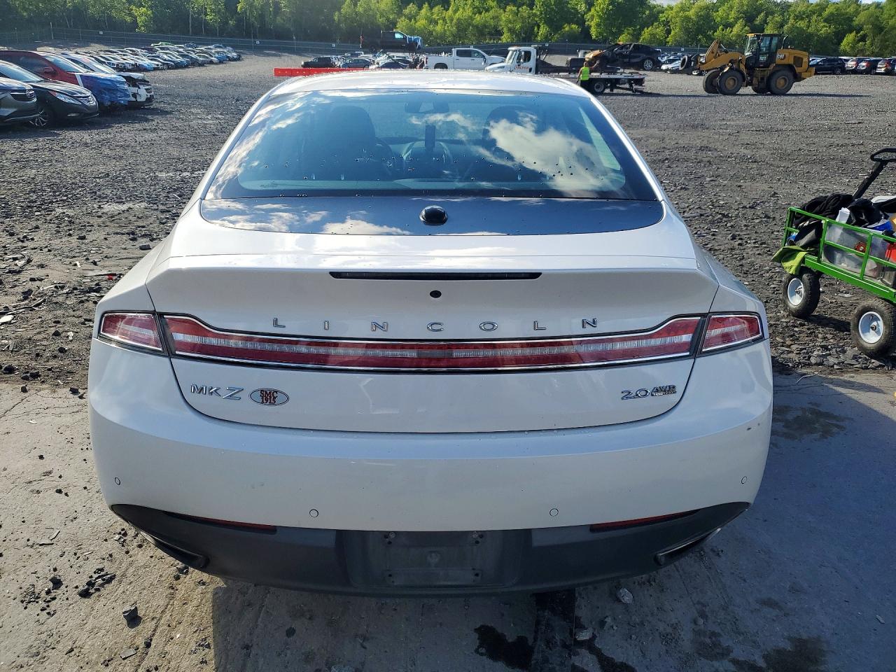 2014 Lincoln Mkz White vin: 3LN6L2J9XER814153