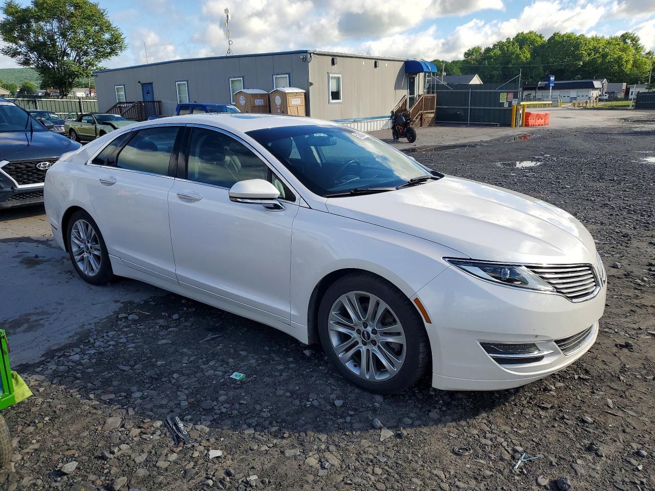 2014 Lincoln Mkz White vin: 3LN6L2J9XER814153