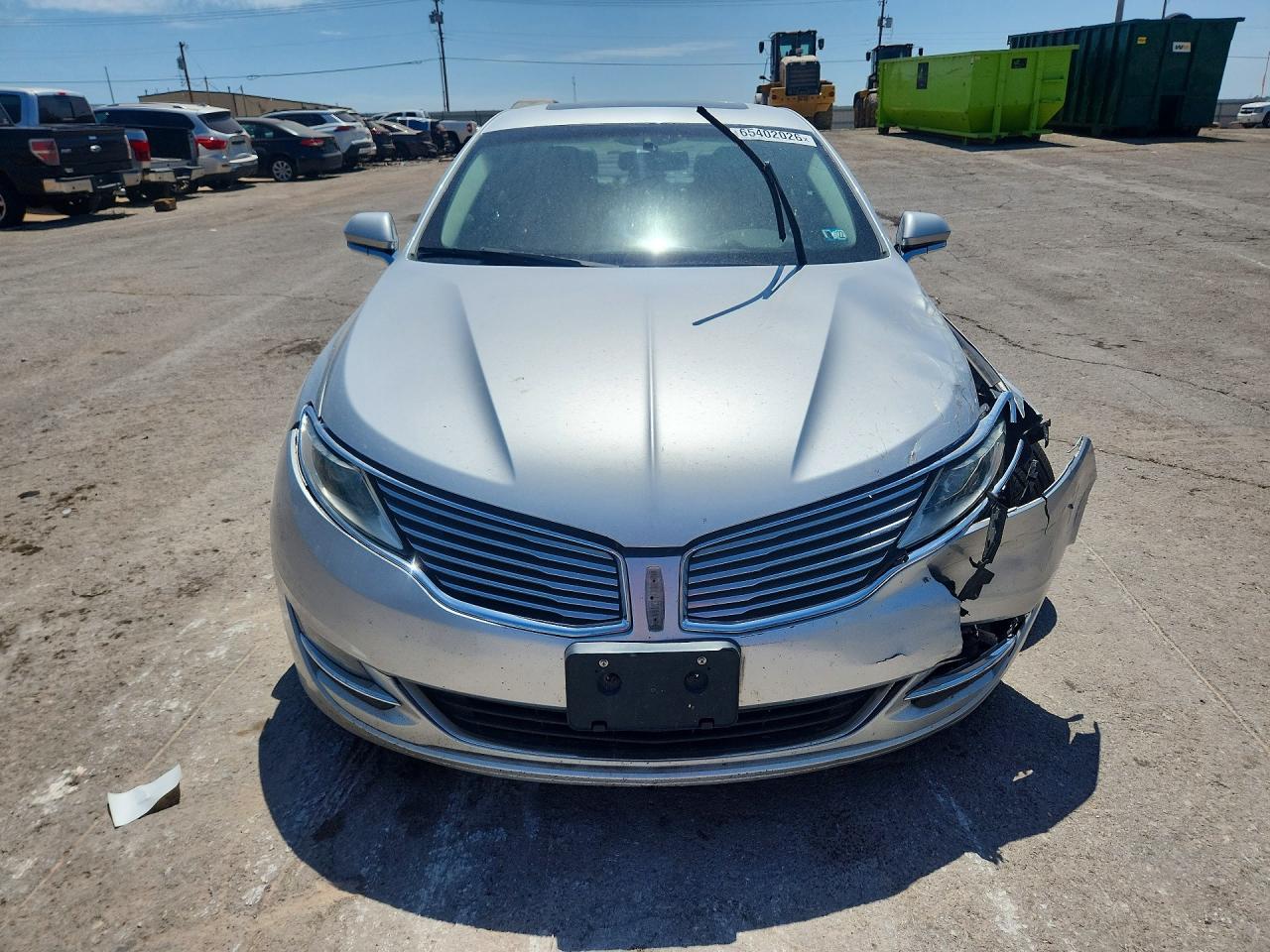 2014 Lincoln Mkz Silver vin: 3LN6L2J9XER835083