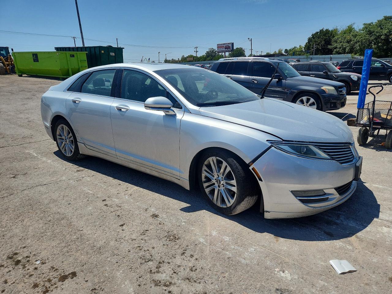 2014 Lincoln Mkz Silver vin: 3LN6L2J9XER835083