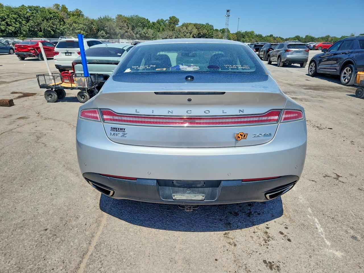 2014 Lincoln Mkz Silver vin: 3LN6L2J9XER835083