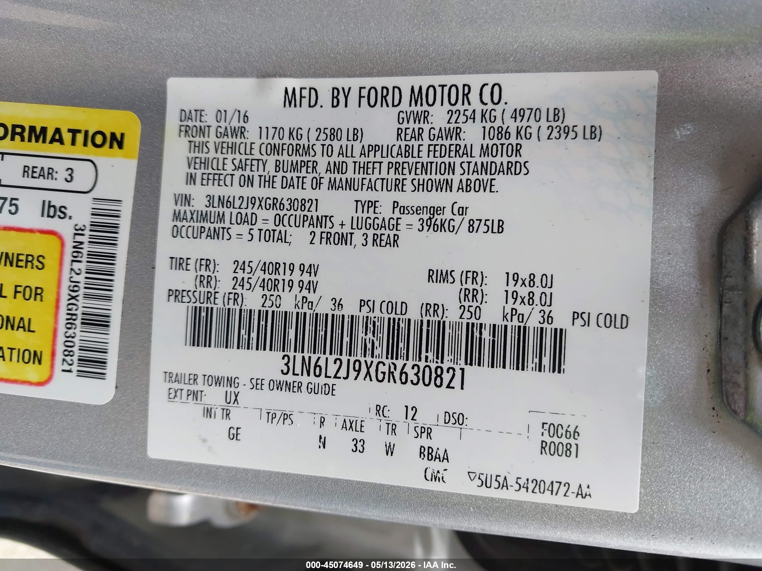2016 Lincoln Mkz Silver vin: 3LN6L2J9XGR630821
