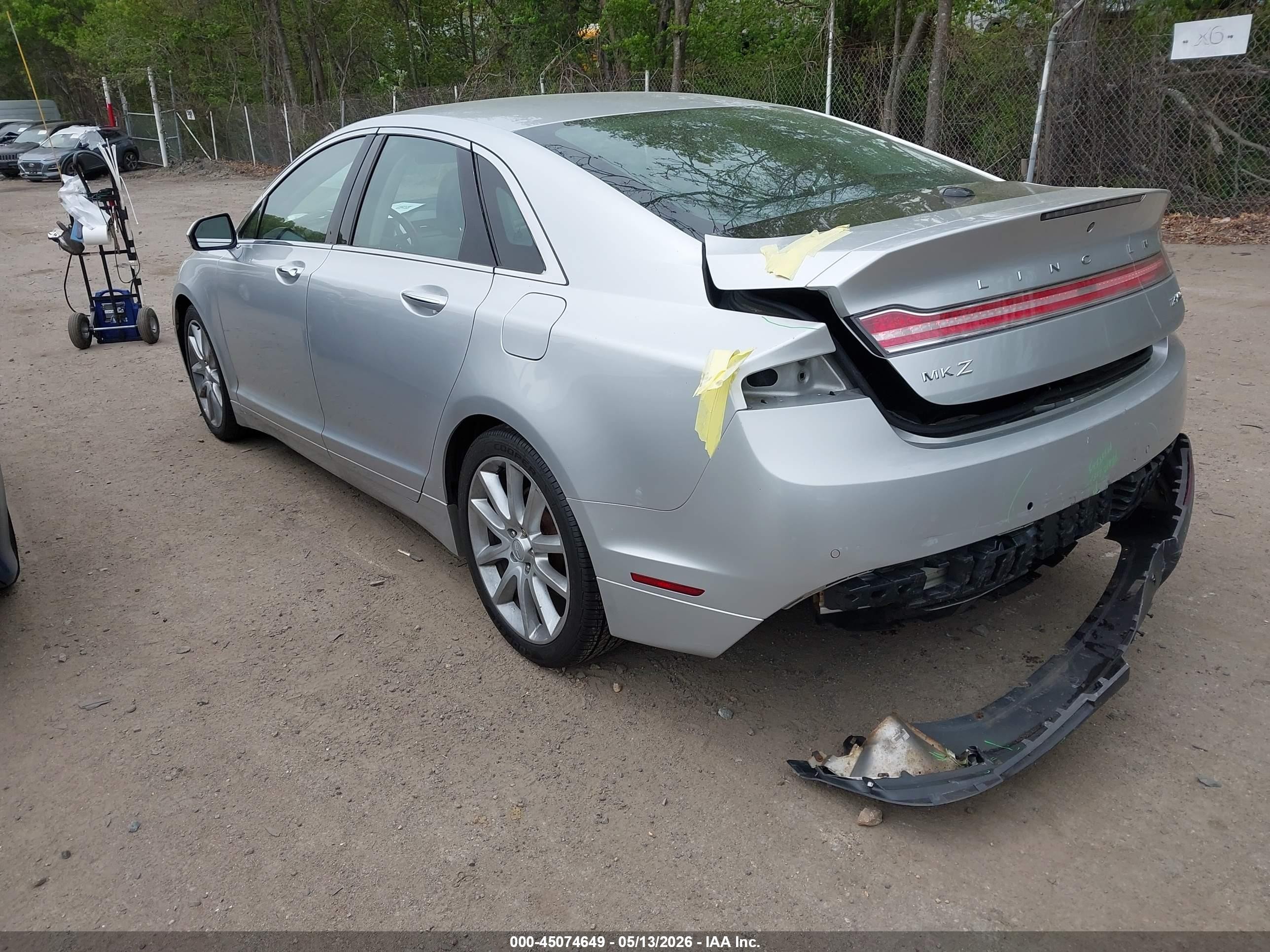 2016 Lincoln Mkz Silver vin: 3LN6L2J9XGR630821