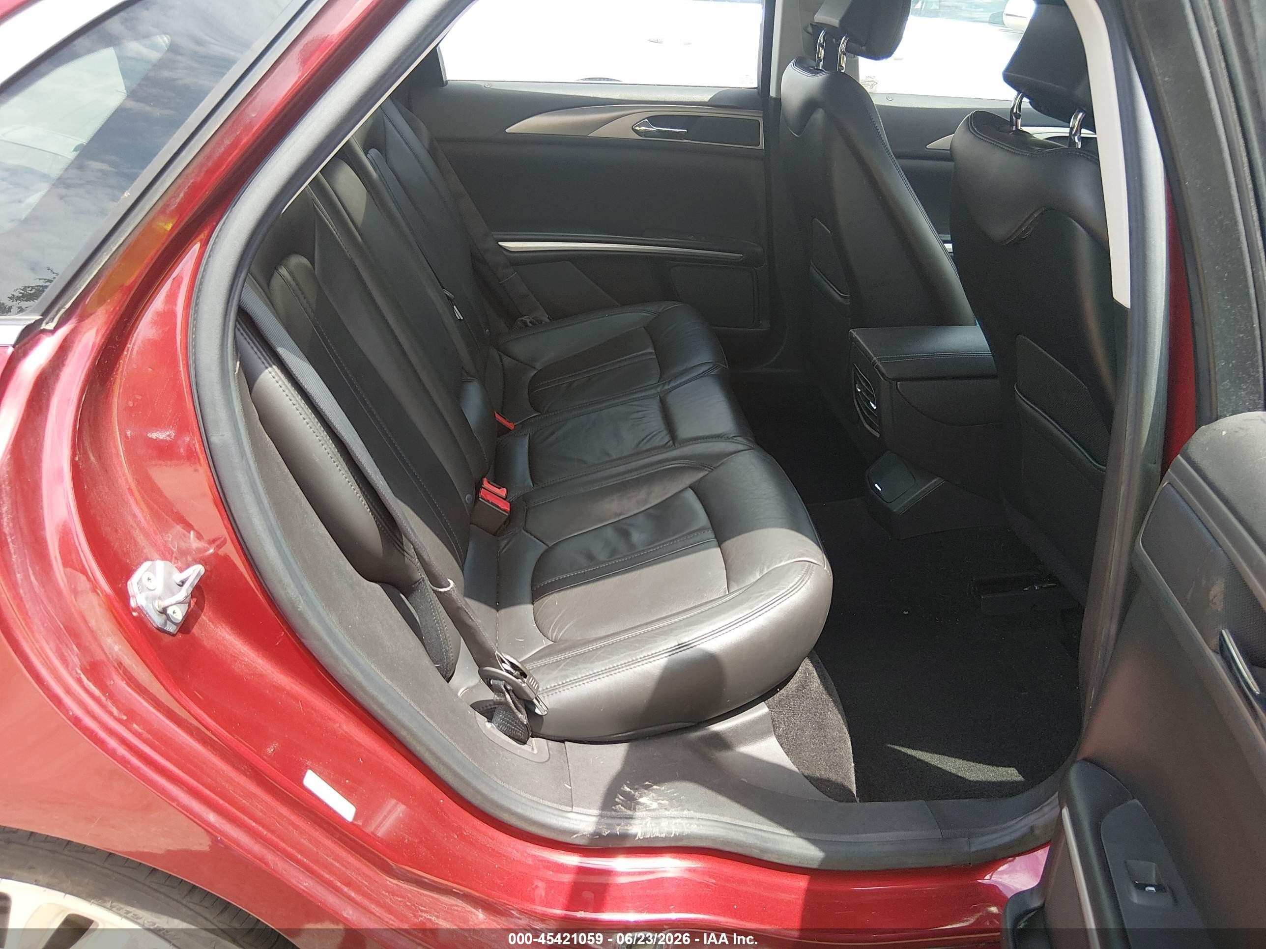 2013 Lincoln Mkz   Red vin: 3LN6L2JK0DR800232