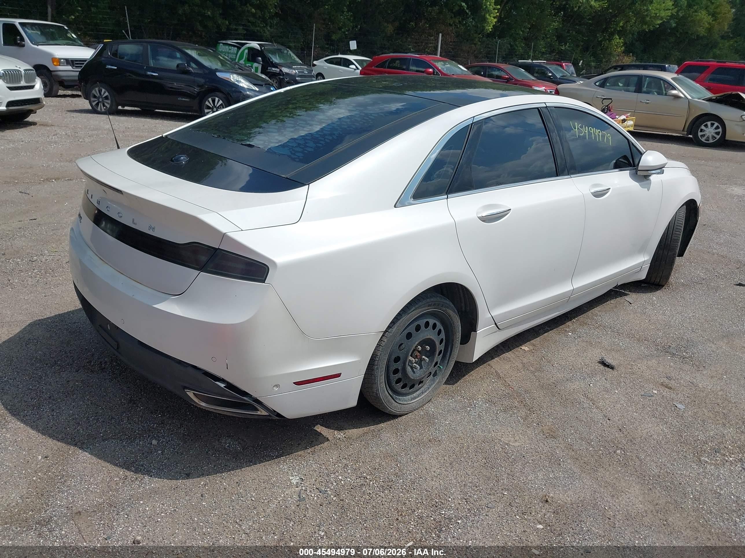 2013 Lincoln Mkz   White vin: 3LN6L2JK0DR806726