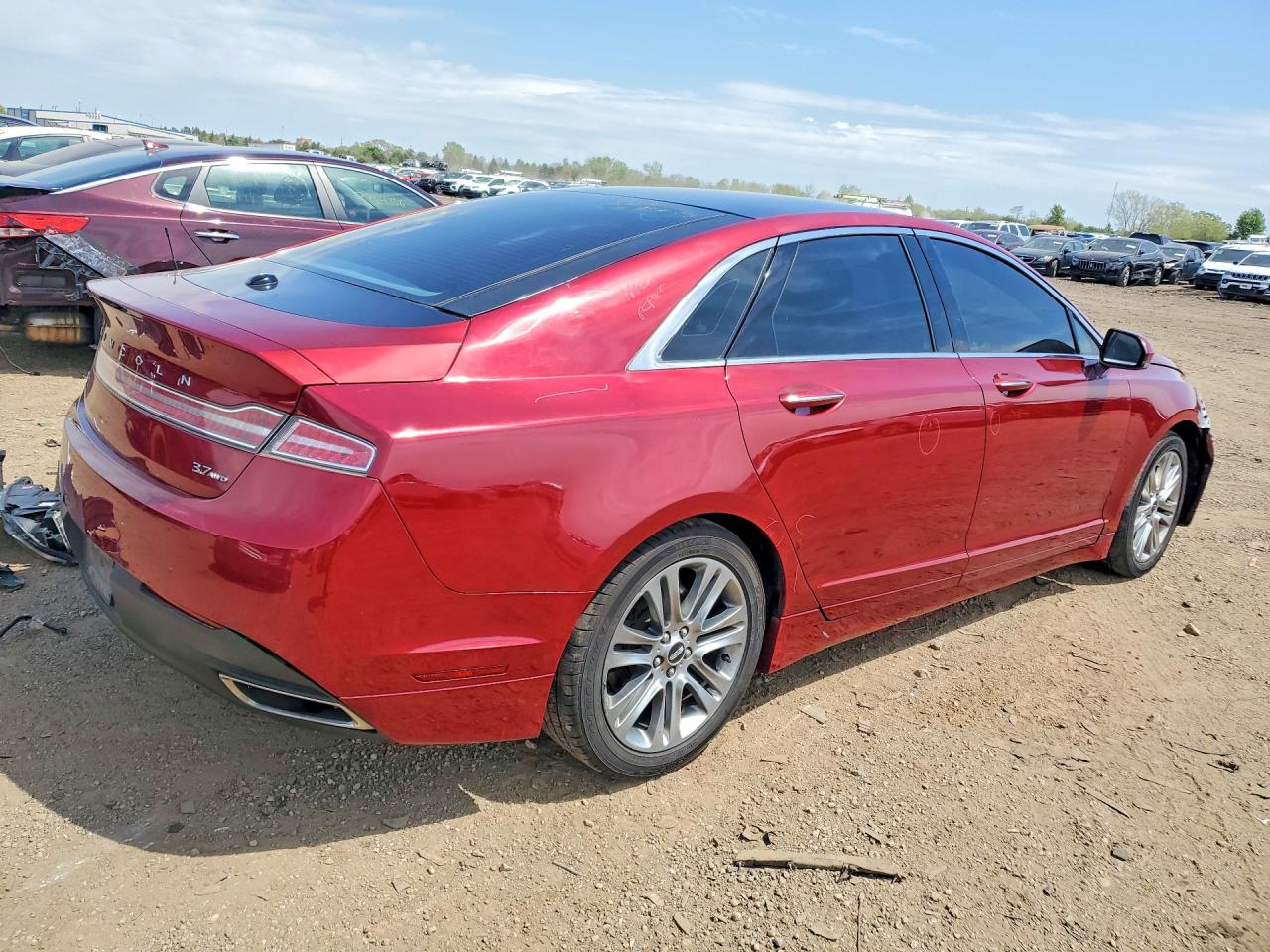 2013 Lincoln Mkz Red vin: 3LN6L2JK0DR819380