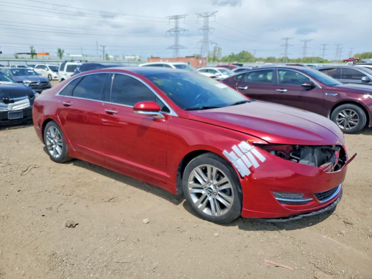 2013 Lincoln Mkz Red vin: 3LN6L2JK0DR819380