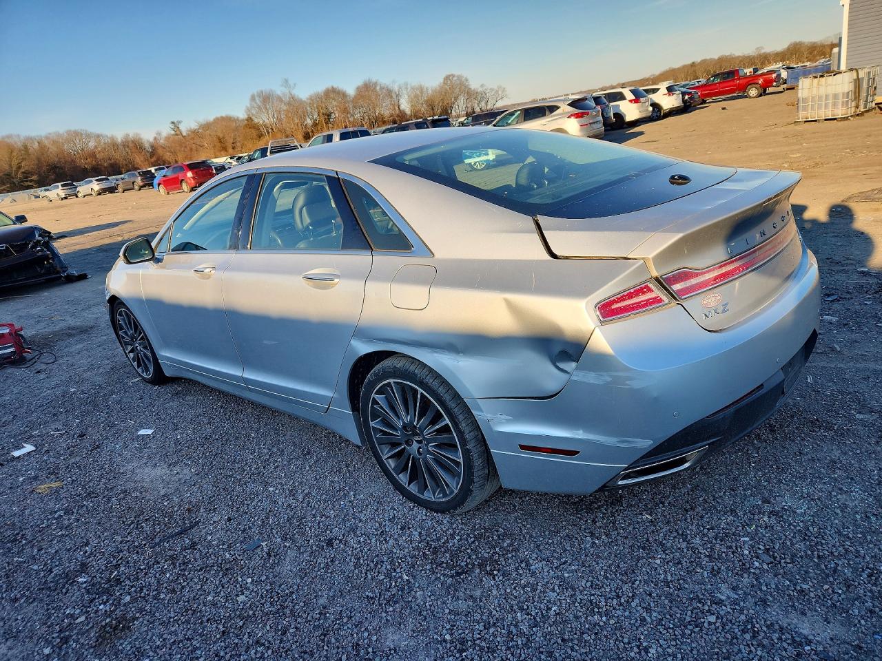 2014 Lincoln Mkz Silver vin: 3LN6L2JK0ER815752