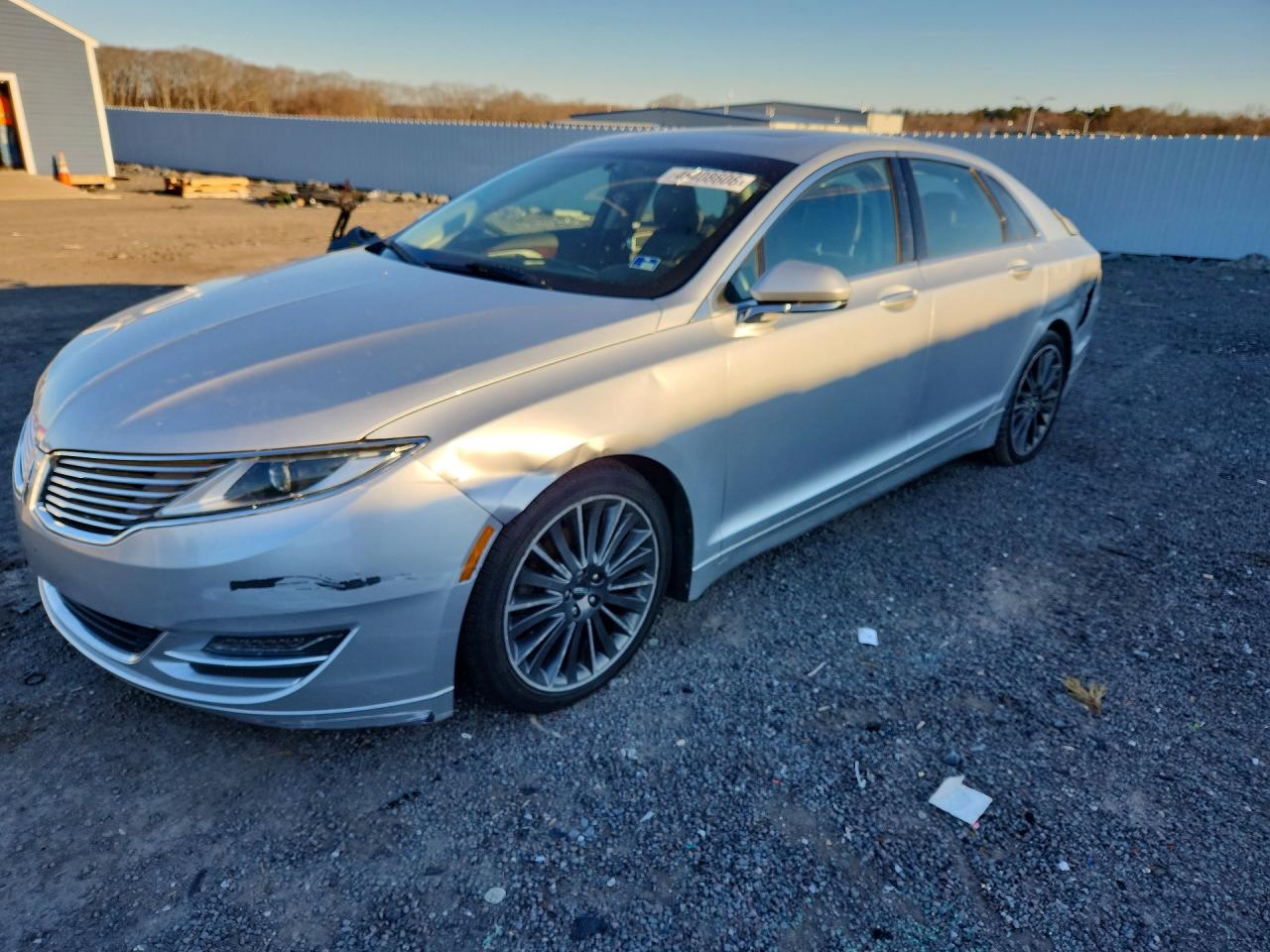 2014 Lincoln Mkz Silver vin: 3LN6L2JK0ER815752