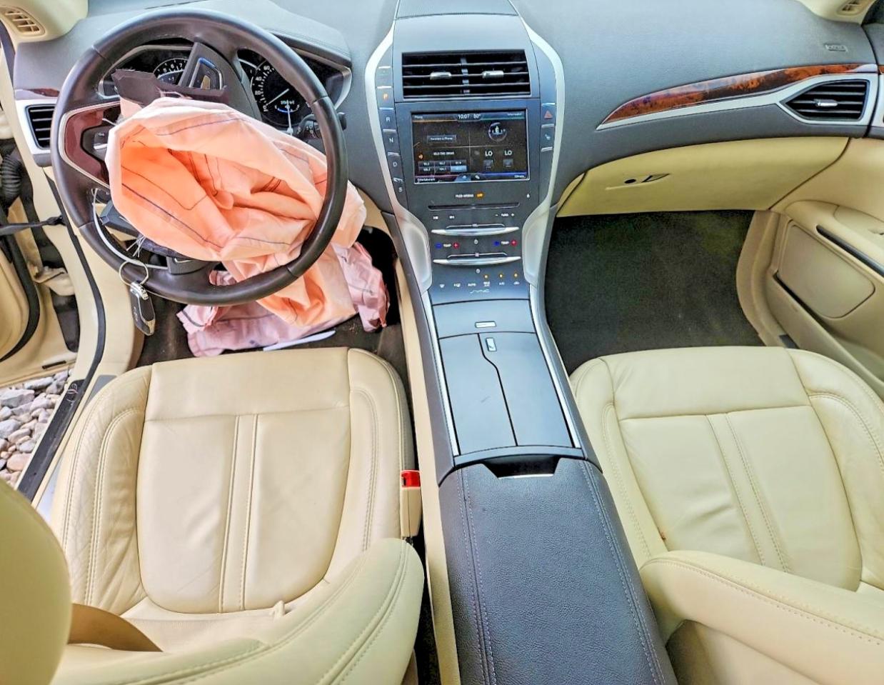 2015 Lincoln Mkz Beige vin: 3LN6L2JK0FR618632