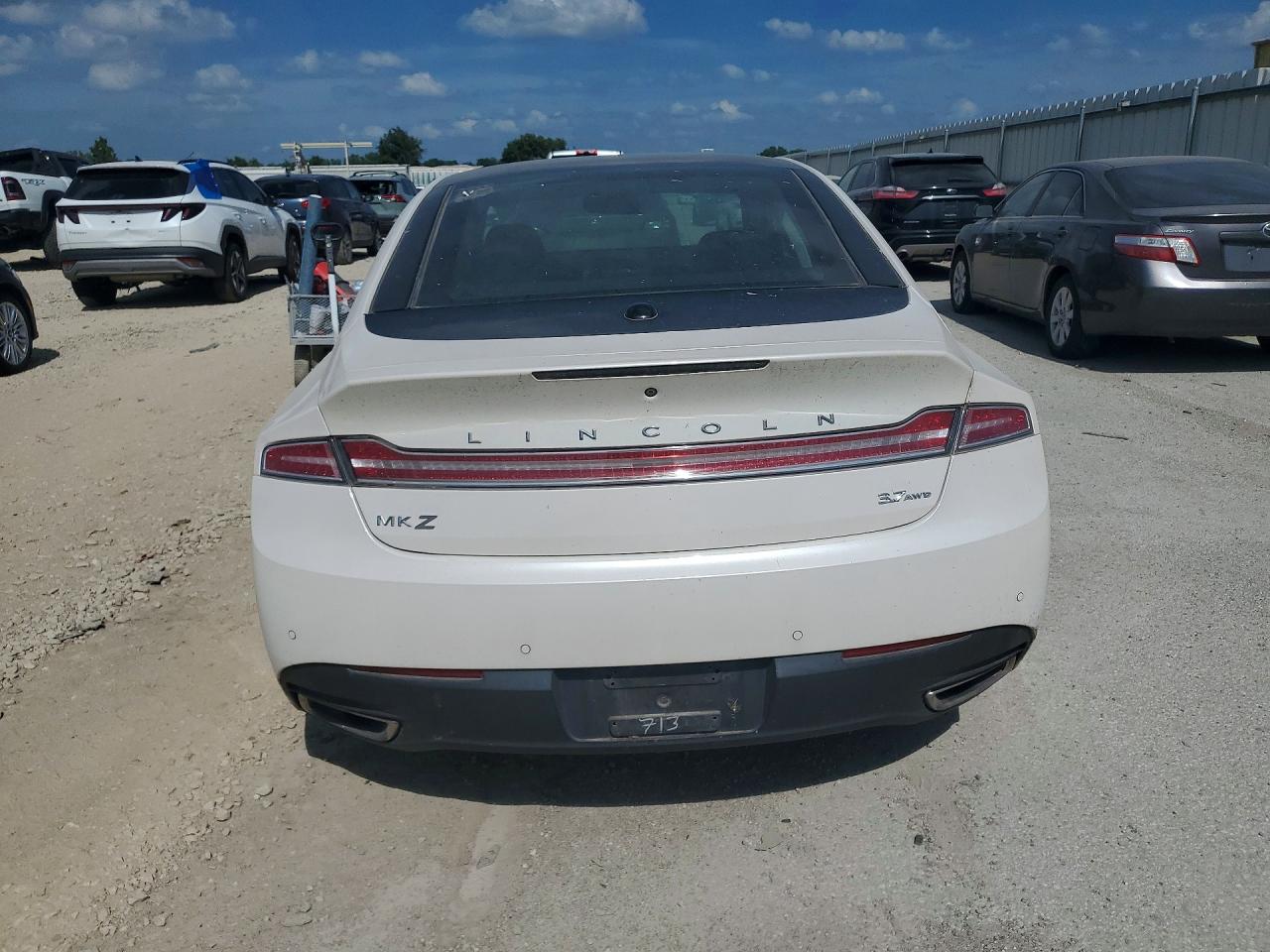2015 Lincoln Mkz White vin: 3LN6L2JK0FR618713