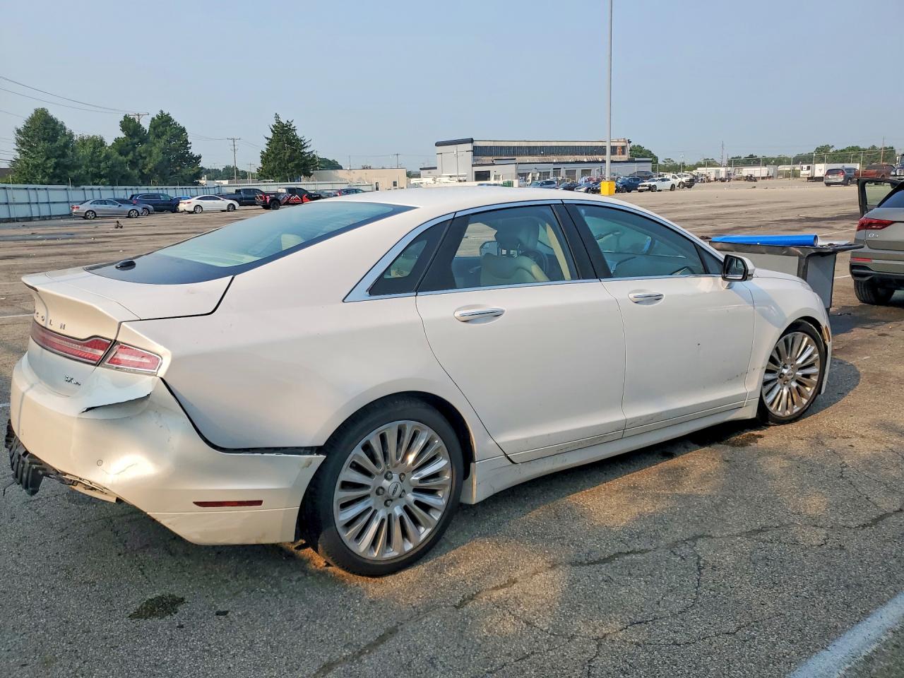 2013 Lincoln Mkz White vin: 3LN6L2JK1DR800983