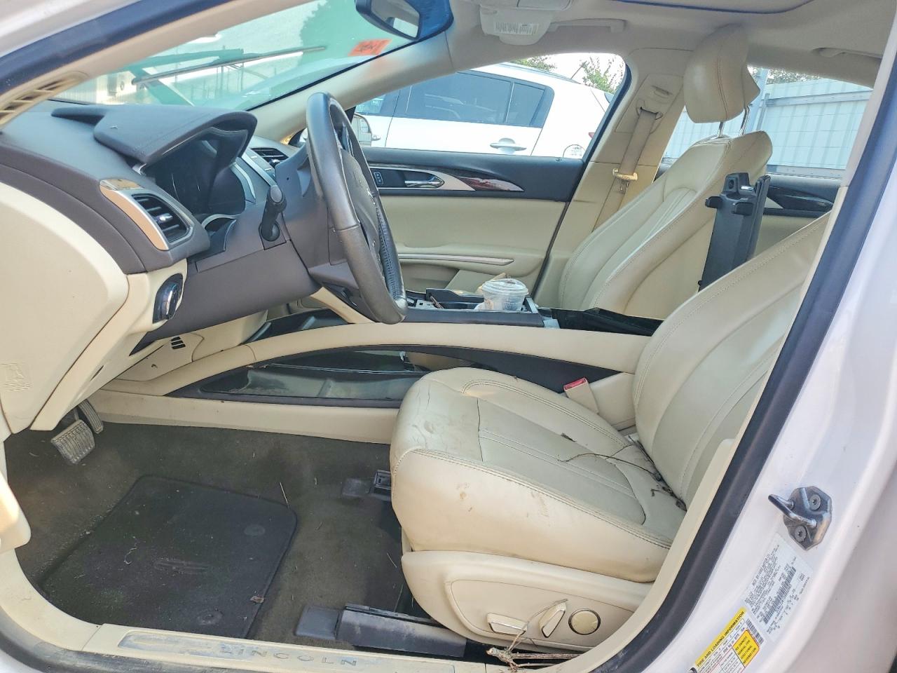 2013 Lincoln Mkz White vin: 3LN6L2JK1DR800983
