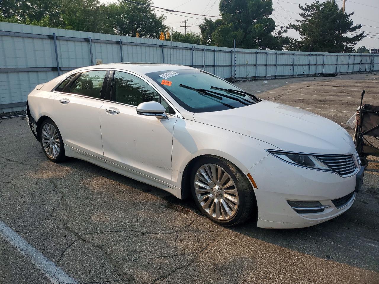 2013 Lincoln Mkz White vin: 3LN6L2JK1DR800983
