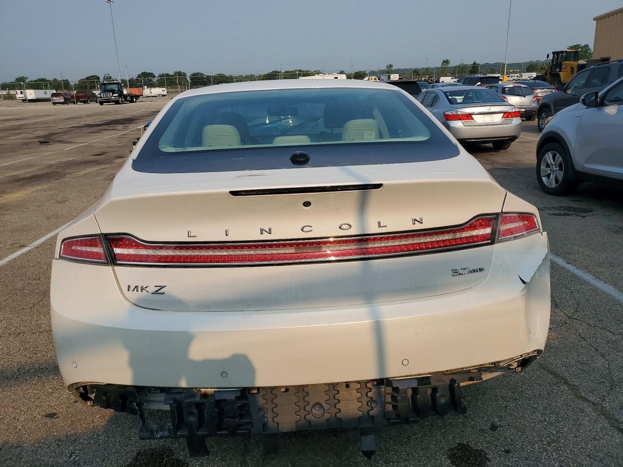 2013 Lincoln Mkz White vin: 3LN6L2JK1DR800983
