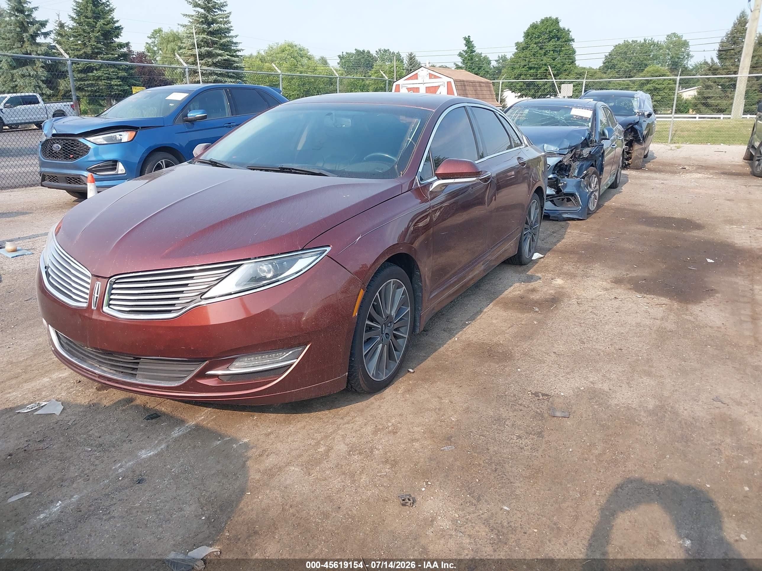 2015 Lincoln Mkz   Brown vin: 3LN6L2JK1FR614055