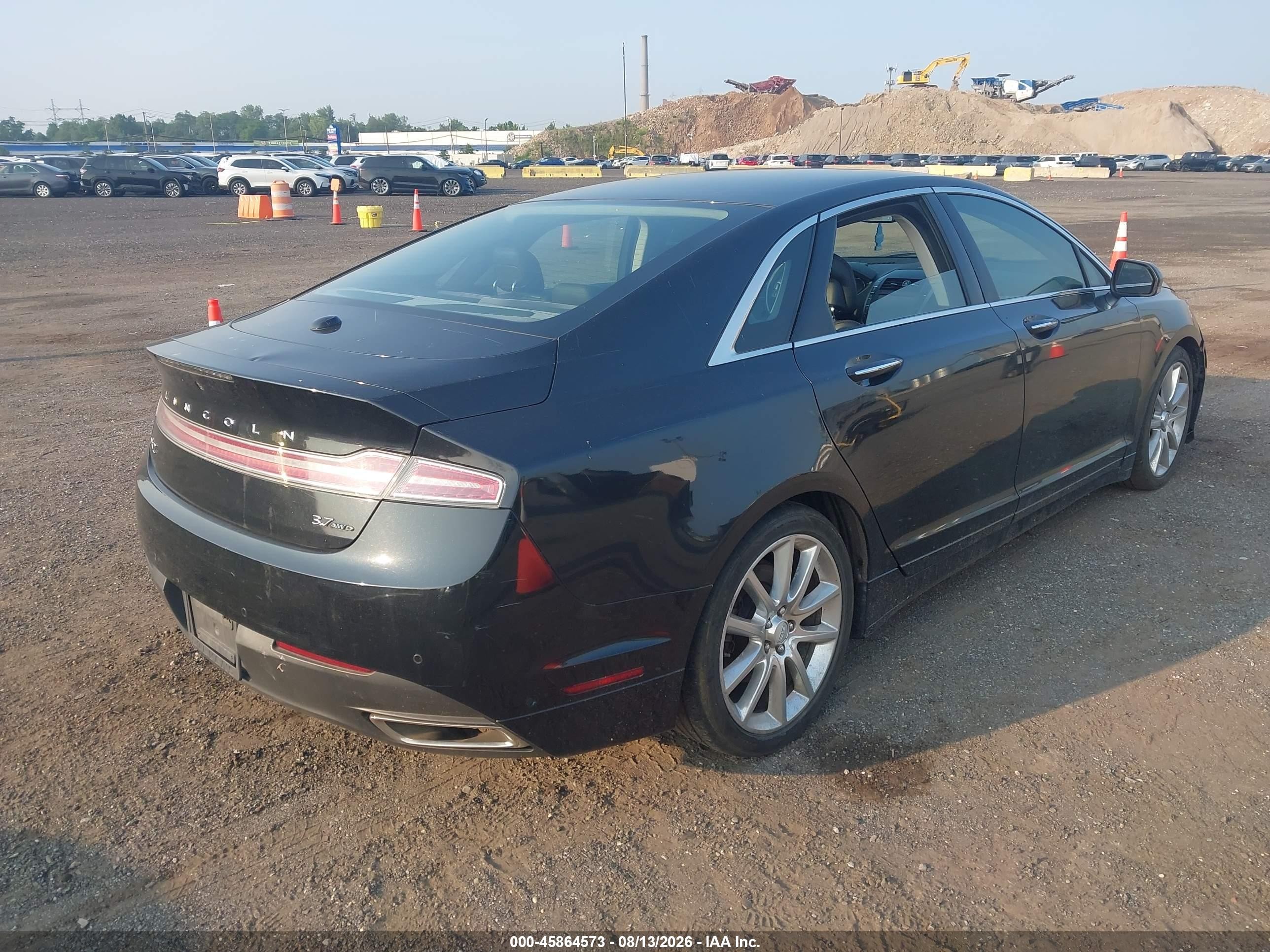2013 Lincoln Mkz   Black vin: 3LN6L2JK2DR810700