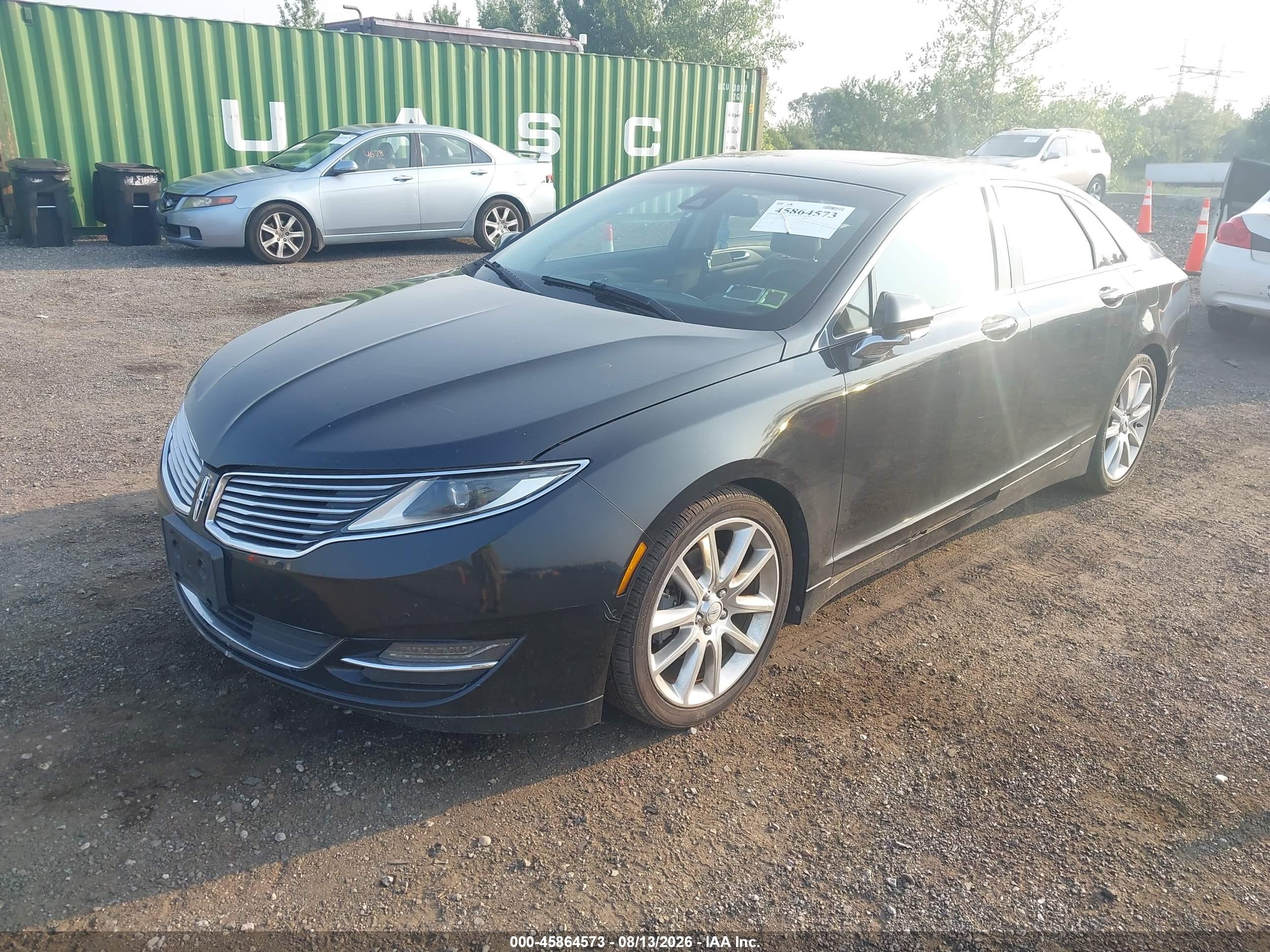 2013 Lincoln Mkz   Black vin: 3LN6L2JK2DR810700