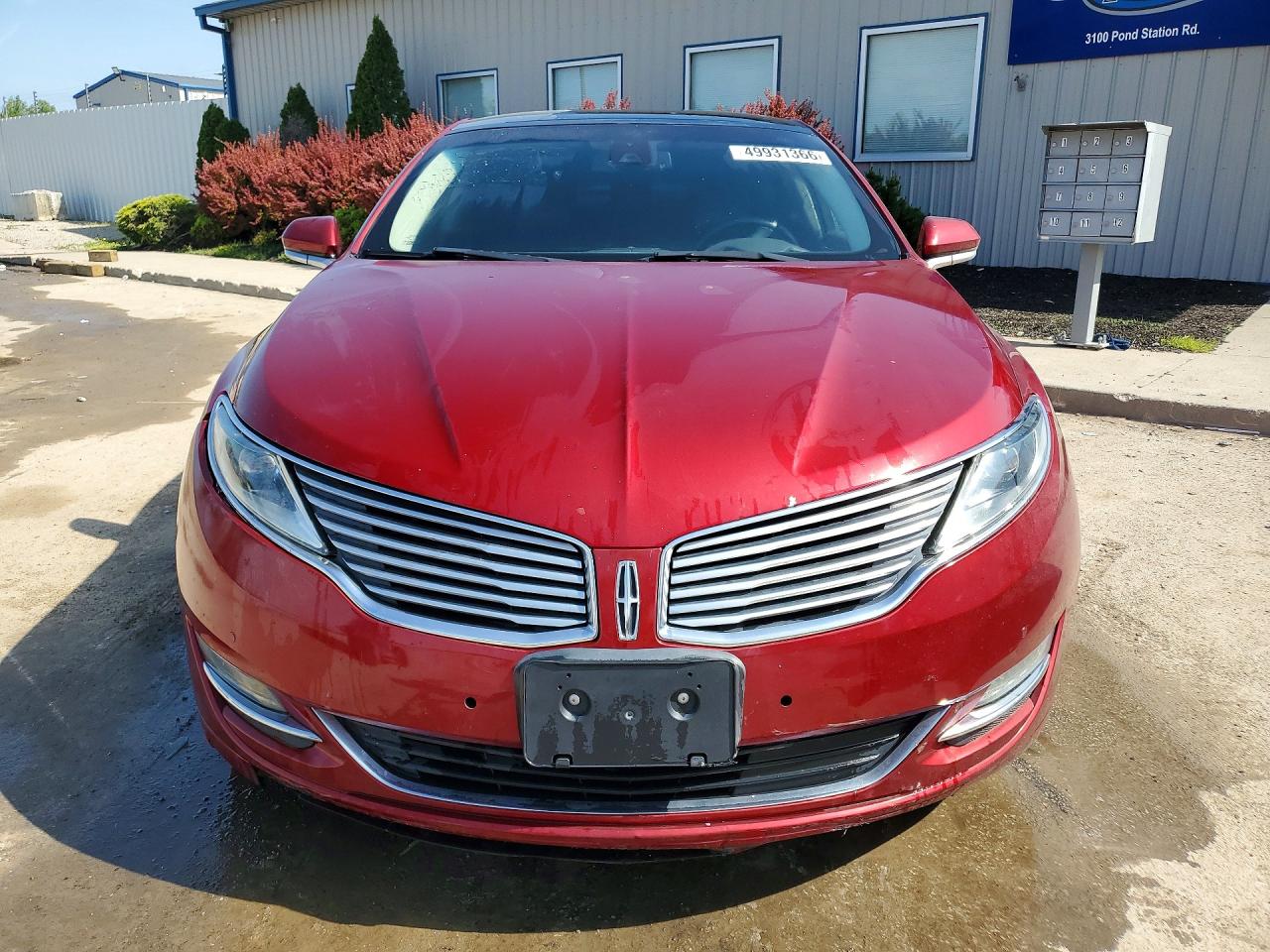 2013 Lincoln Mkz Red vin: 3LN6L2JK2DR820286
