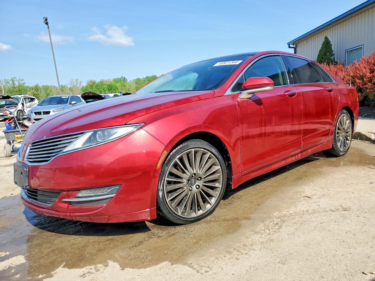 2013 Lincoln Mkz Красный vin: 3LN6L2JK2DR820286