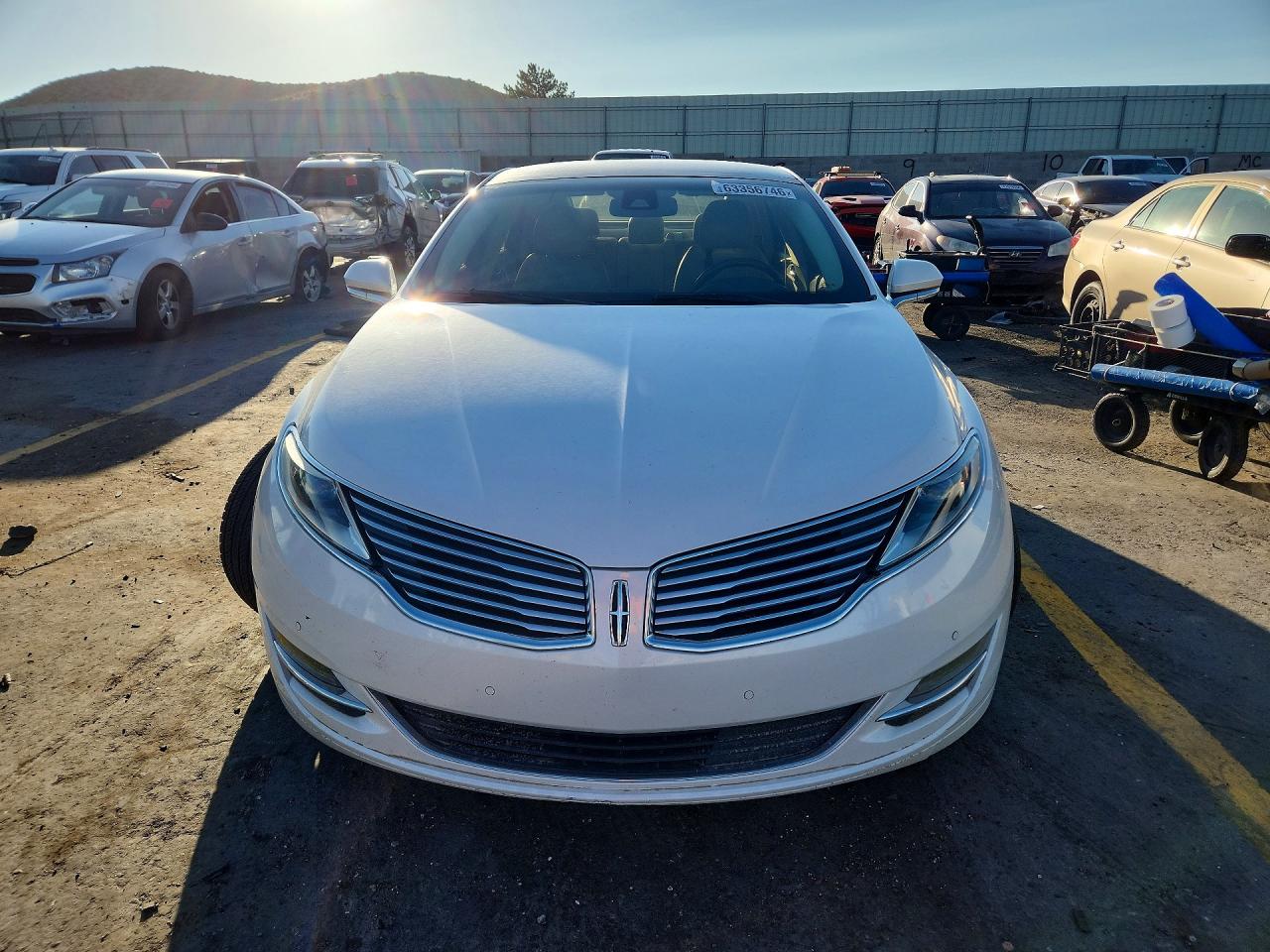 2013 Lincoln Mkz White vin: 3LN6L2JK2DR824029